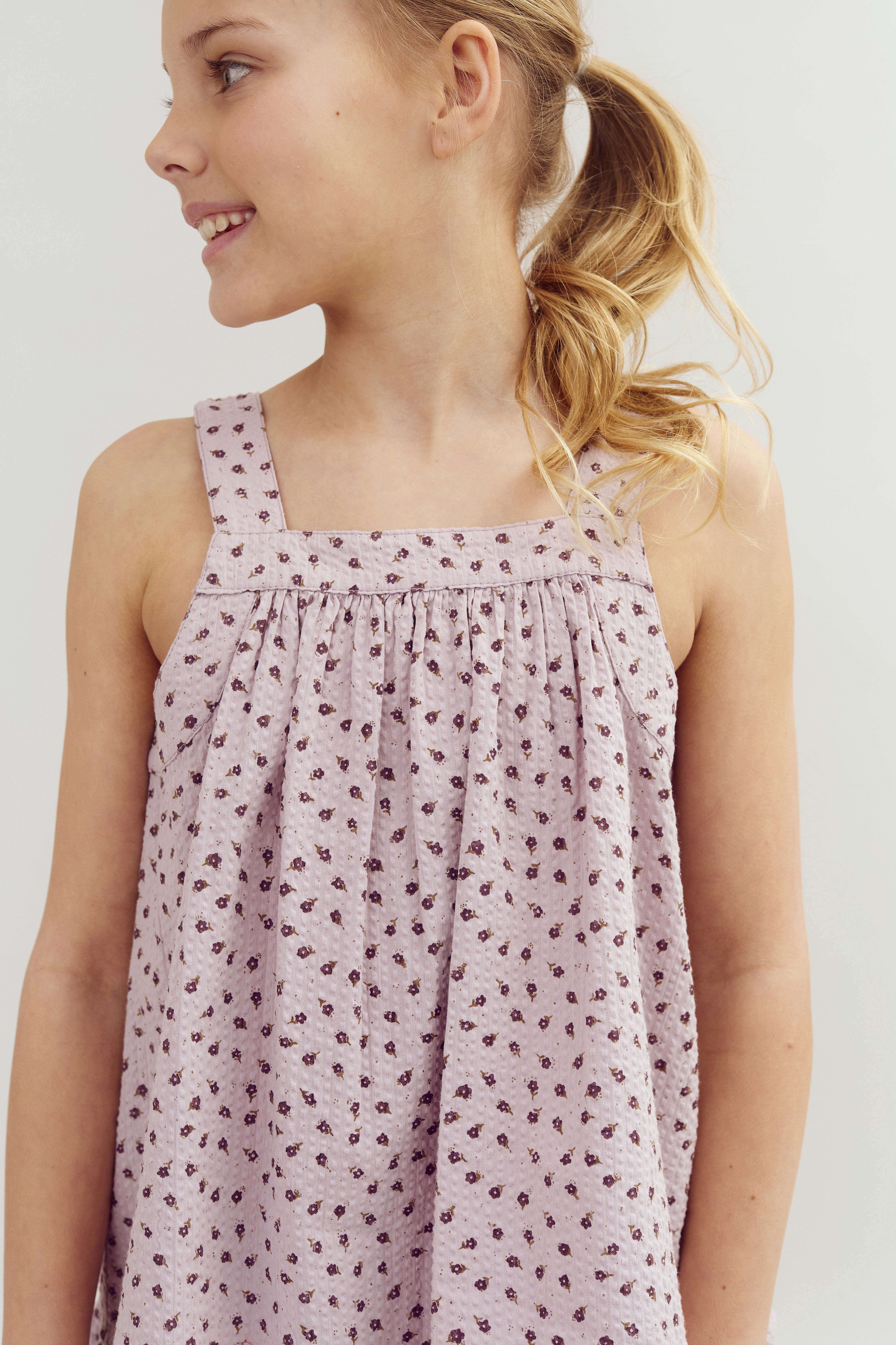 Blumenmuster Top - Tween - Purple Flower | 100426 Annie