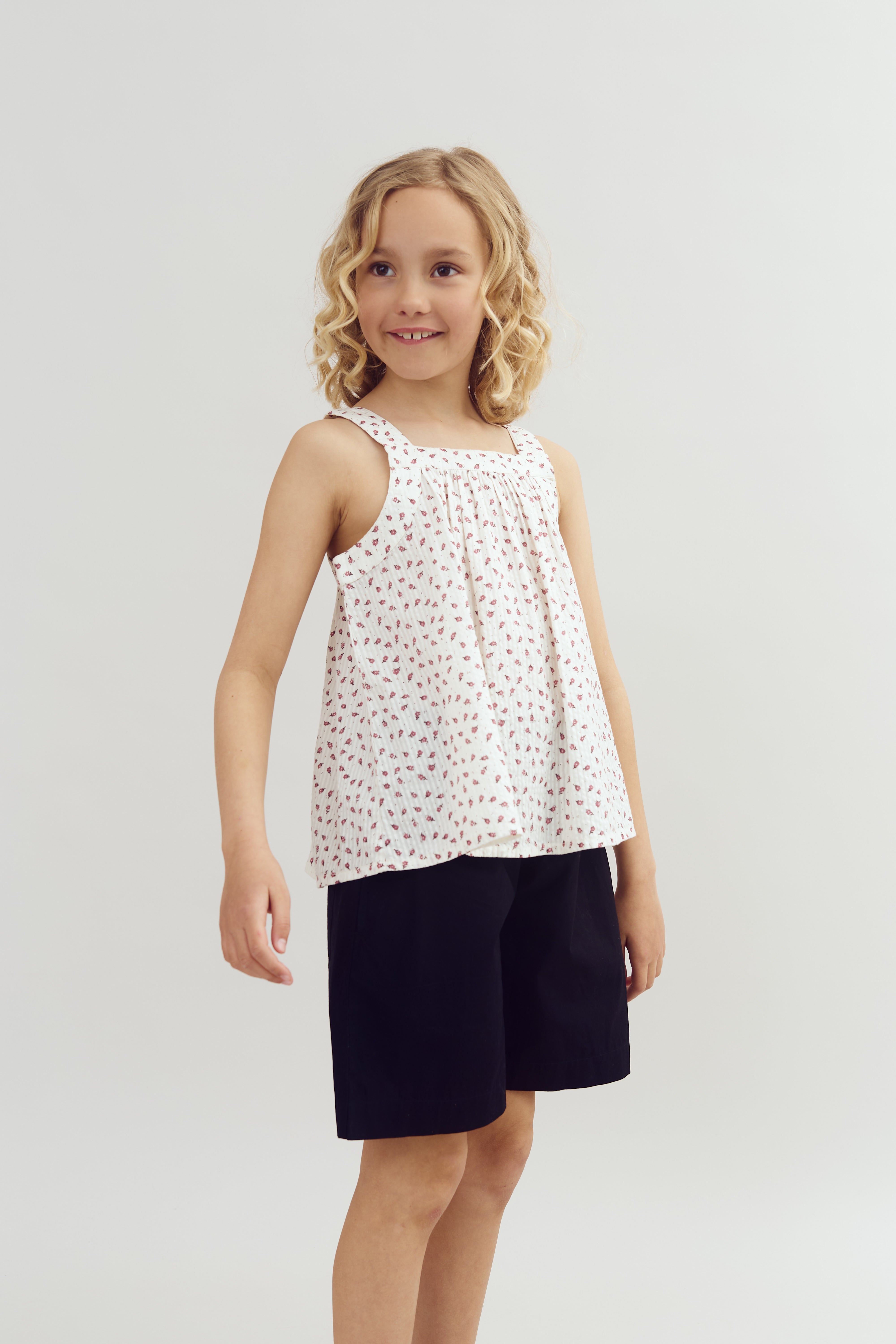 Baggy Popeline Shorts - Tween - Black | 100221 Laura