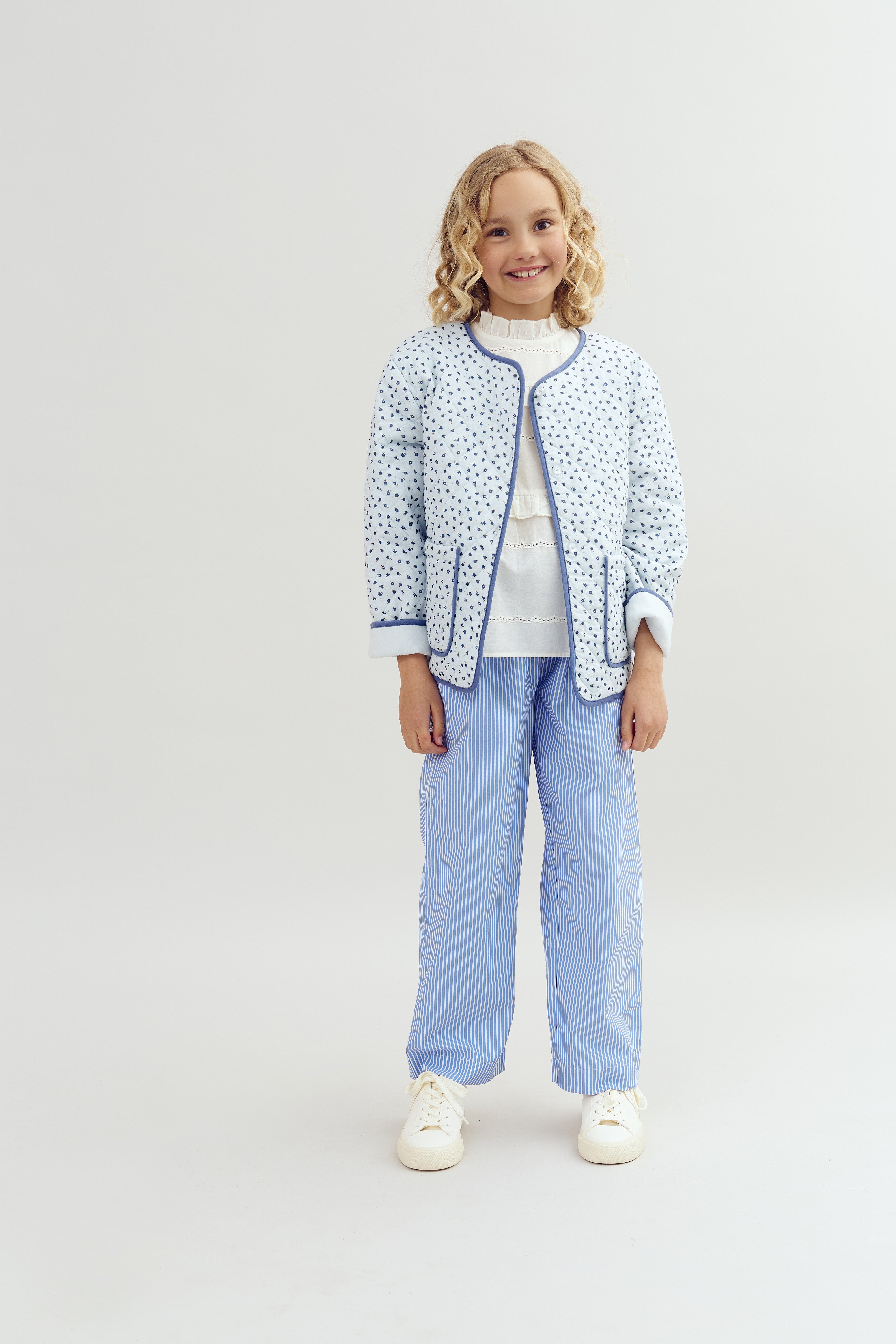 Steppjacke - Tween - Blue Flower | 100422 Maja