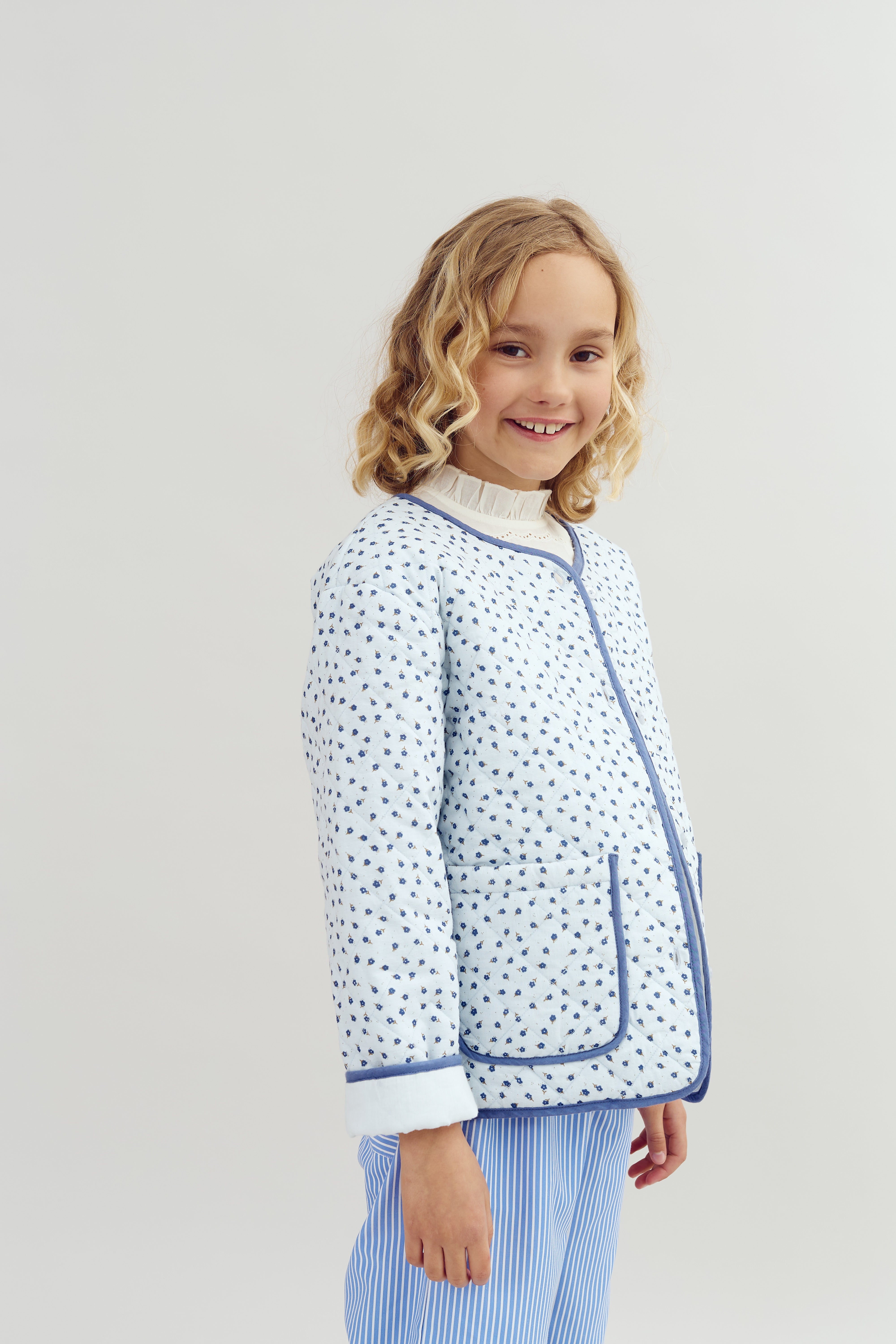 Steppjacke - Tween - Blue Flower | 100422 Maja