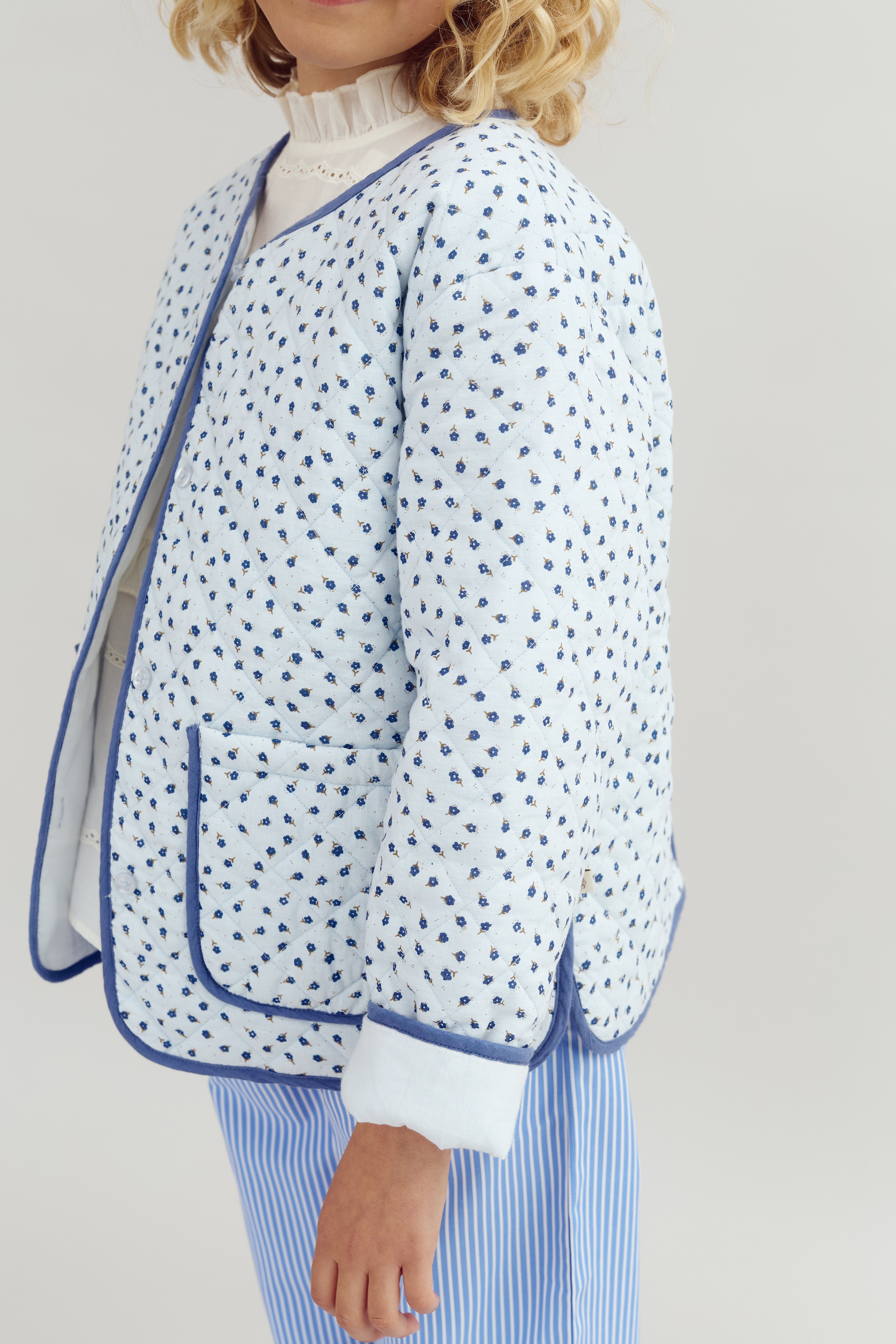 Steppjacke - Tween - Blue Flower | 100422 Maja