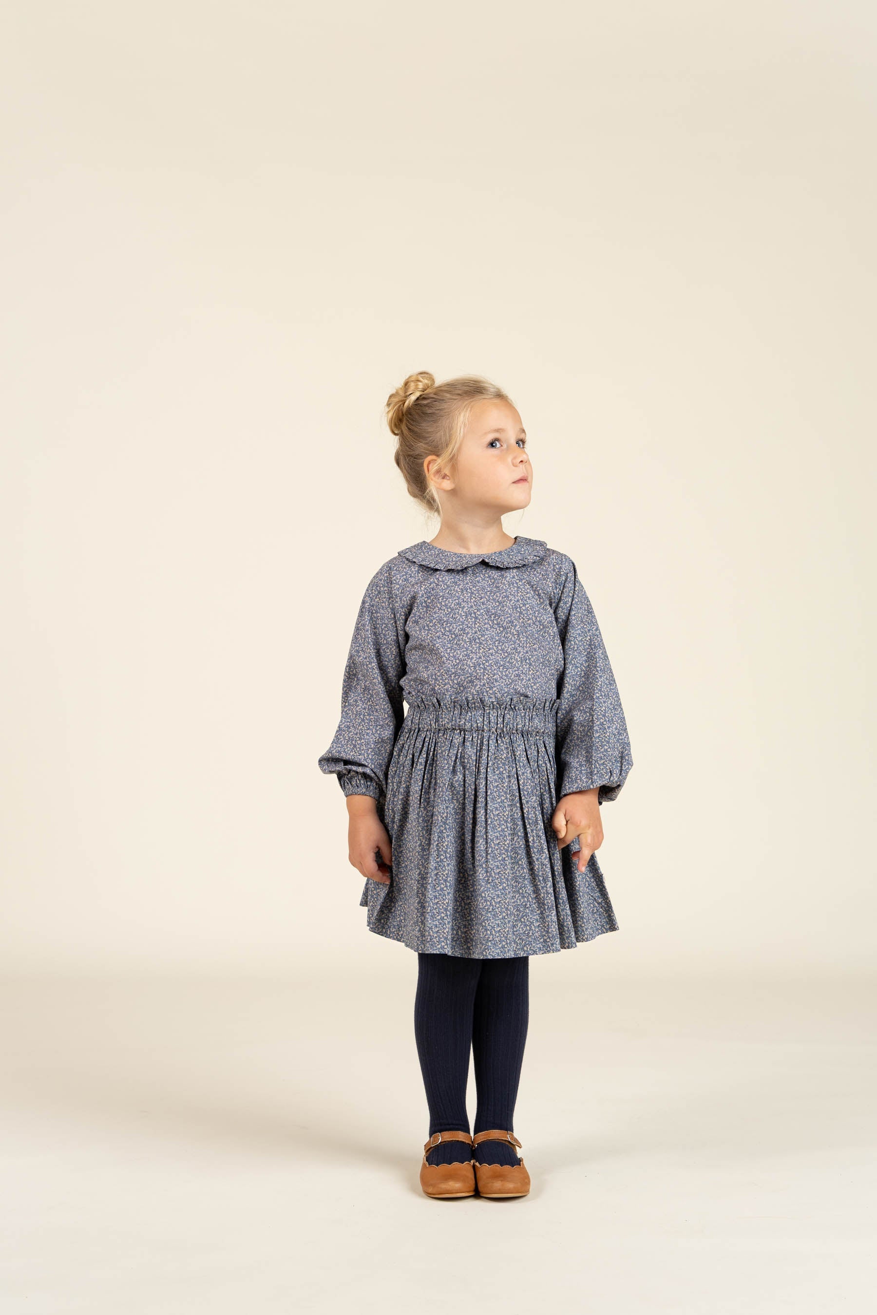 Bedruckter Popeline-Rock aus Baumwolle - Kids - Blue | 100794 Allie