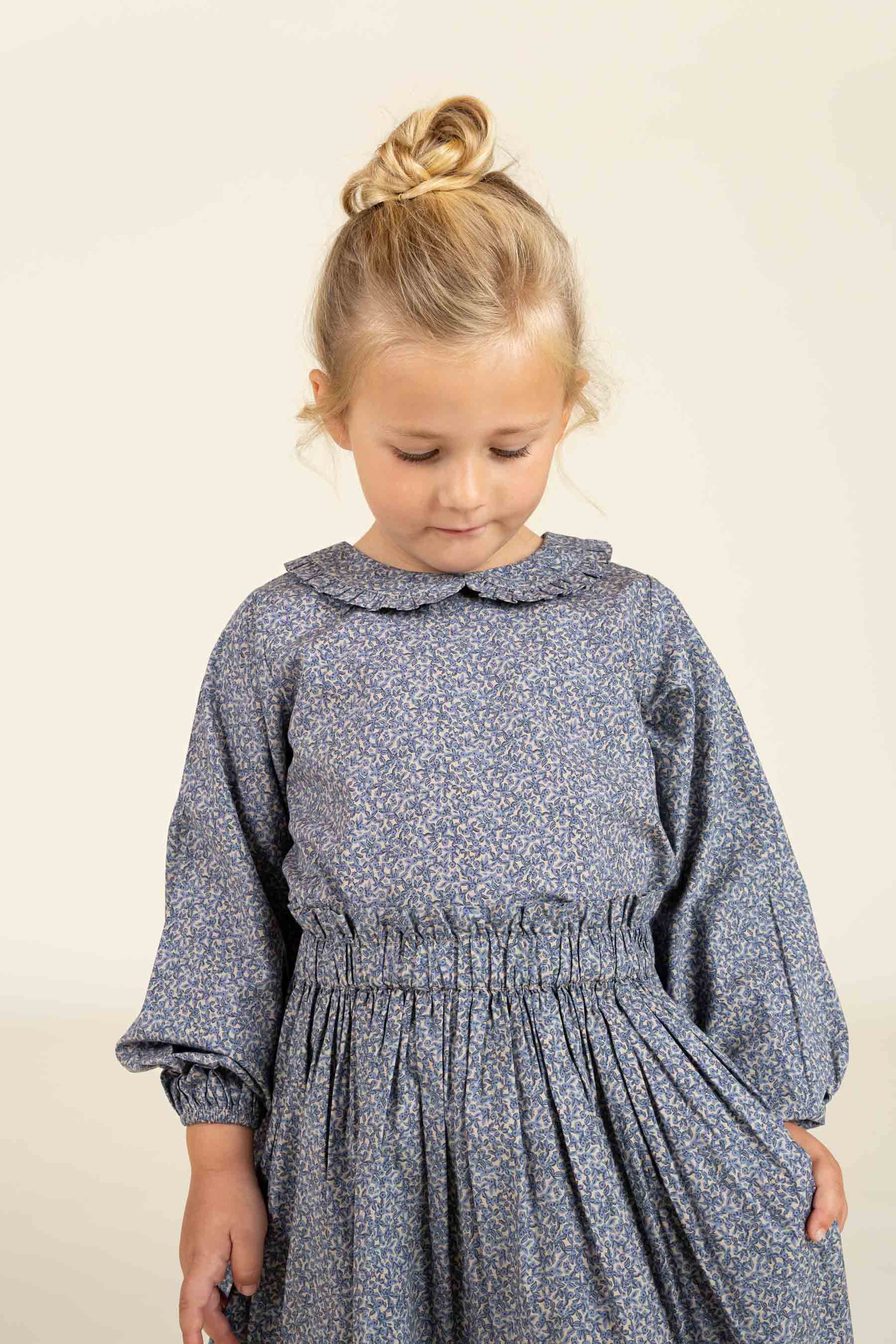 Bedruckter Popeline-Rock aus Baumwolle - Kids - Blue | 100794 Allie