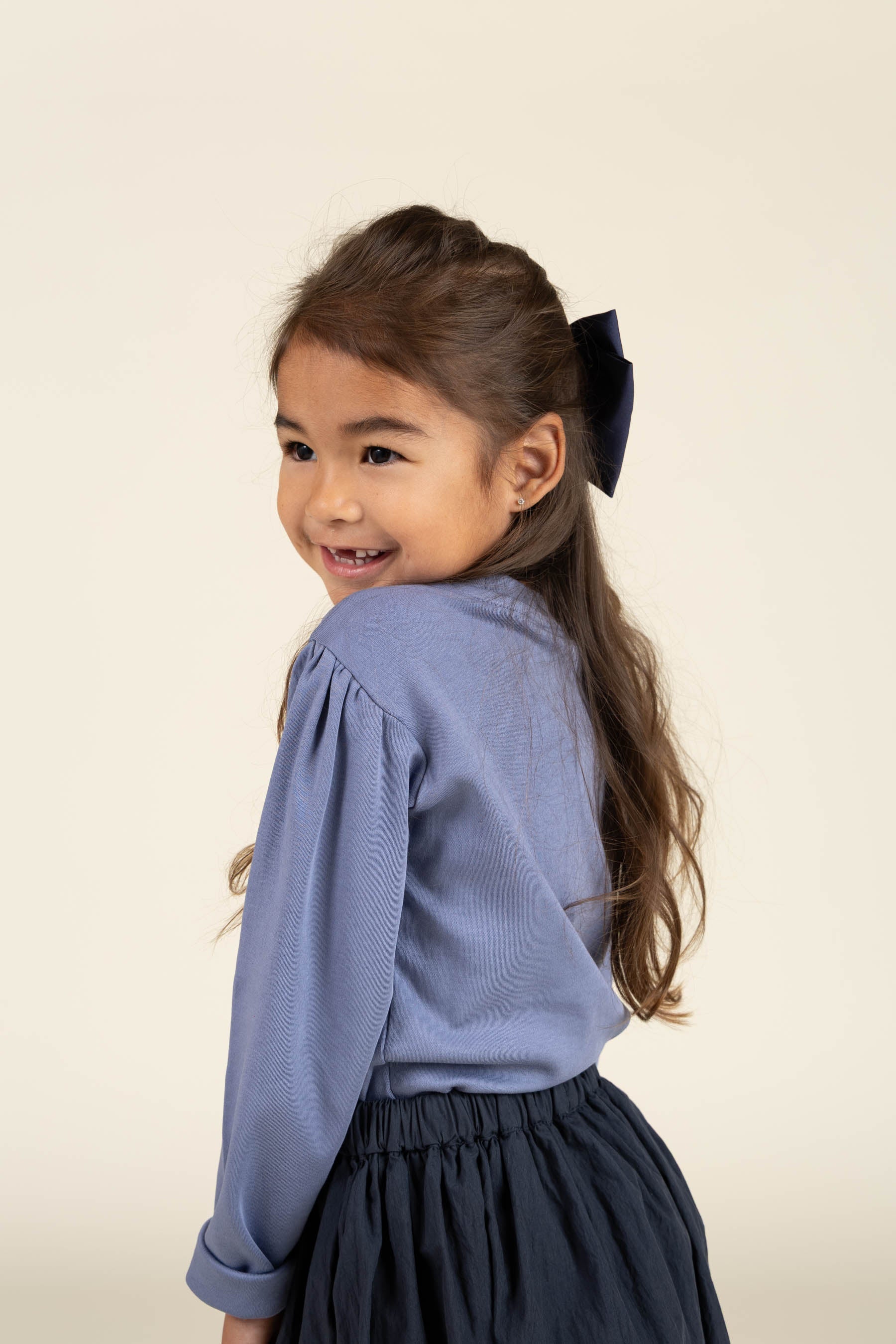 Langärmliges T-Shirt mit Frontprint - Kids - Blue | 100850 Kendell