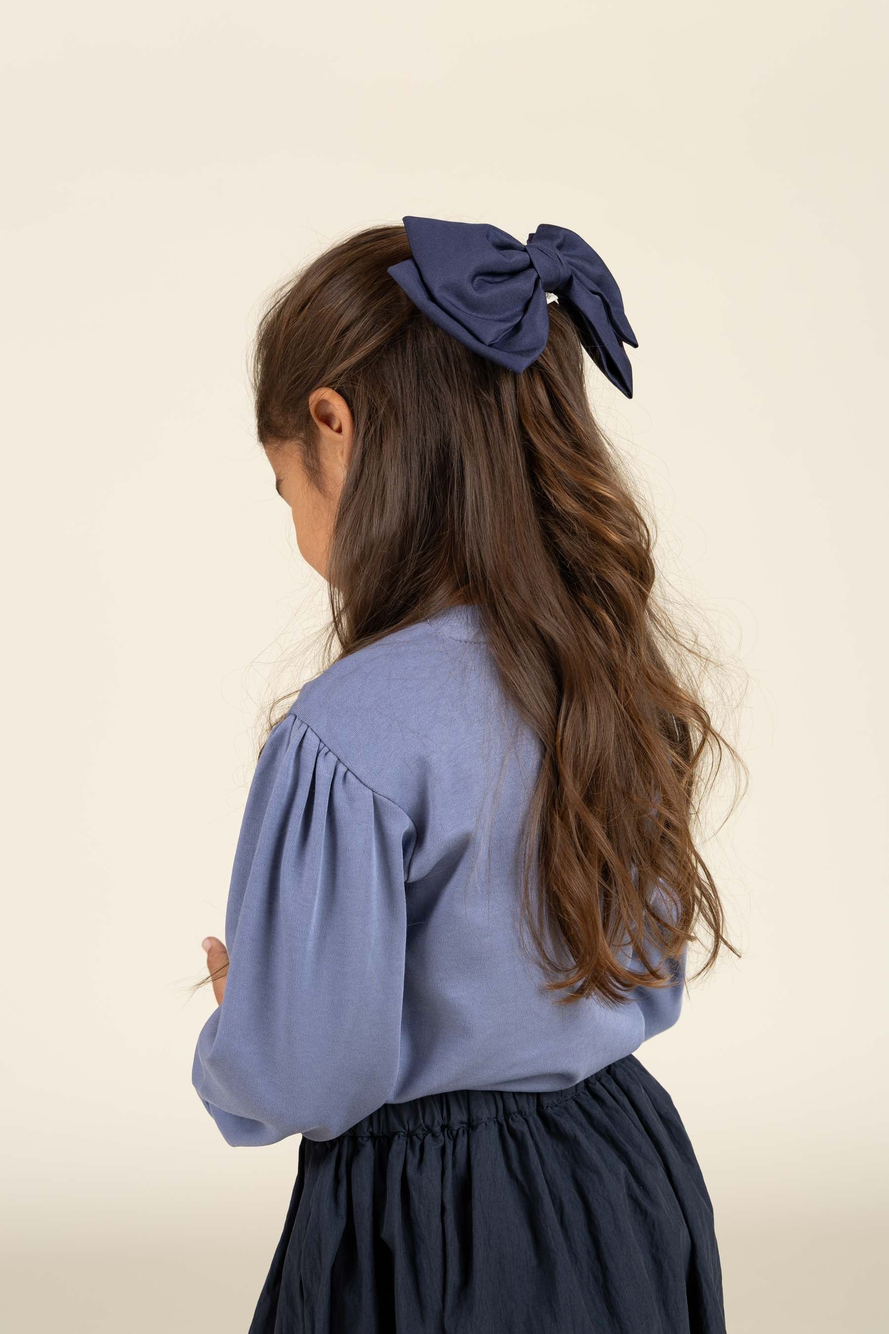 Langärmliges T-Shirt mit Frontprint - Kids - Blue | 100850 Kendell