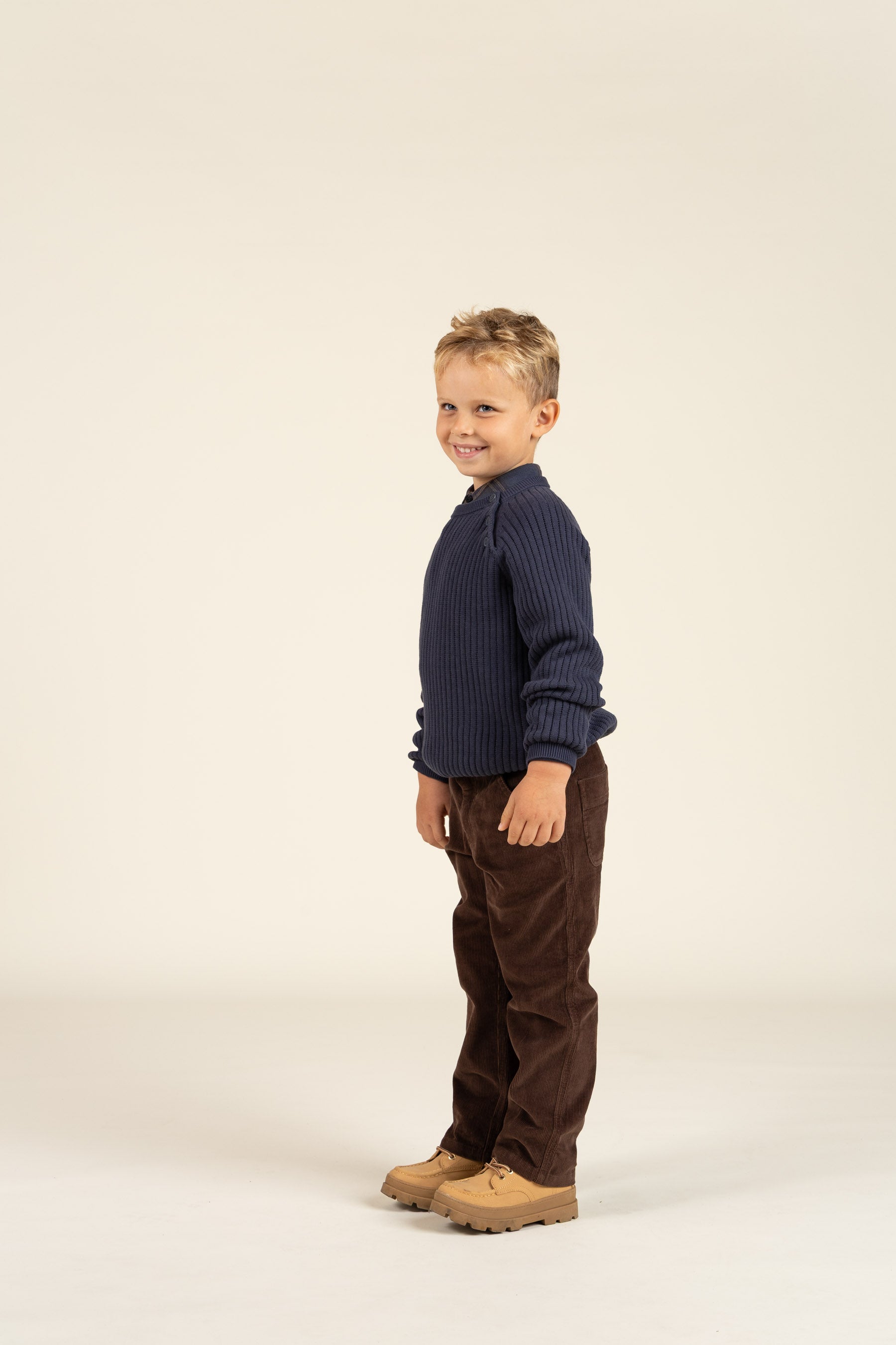 Baumwollstrickpullover - Kids - Navy | 100693 Jett