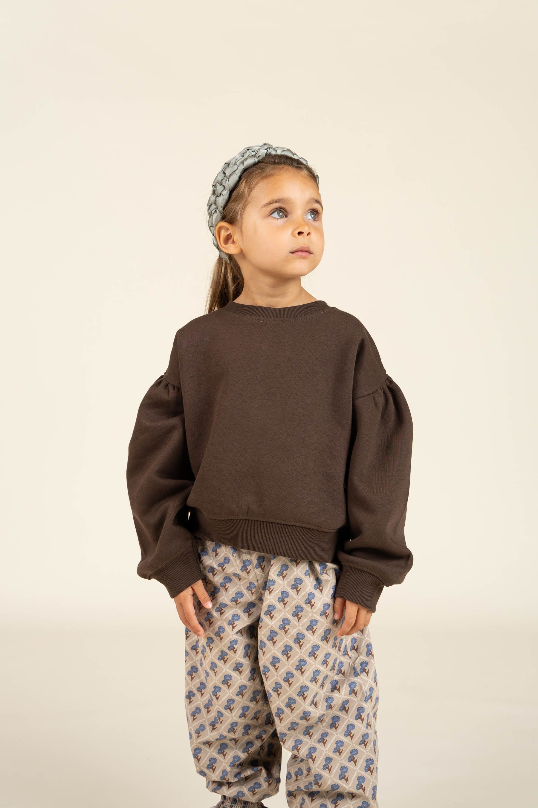 Sweatshirt mit Schleifendetail - Kids - Chocolate | 100814 Ruth