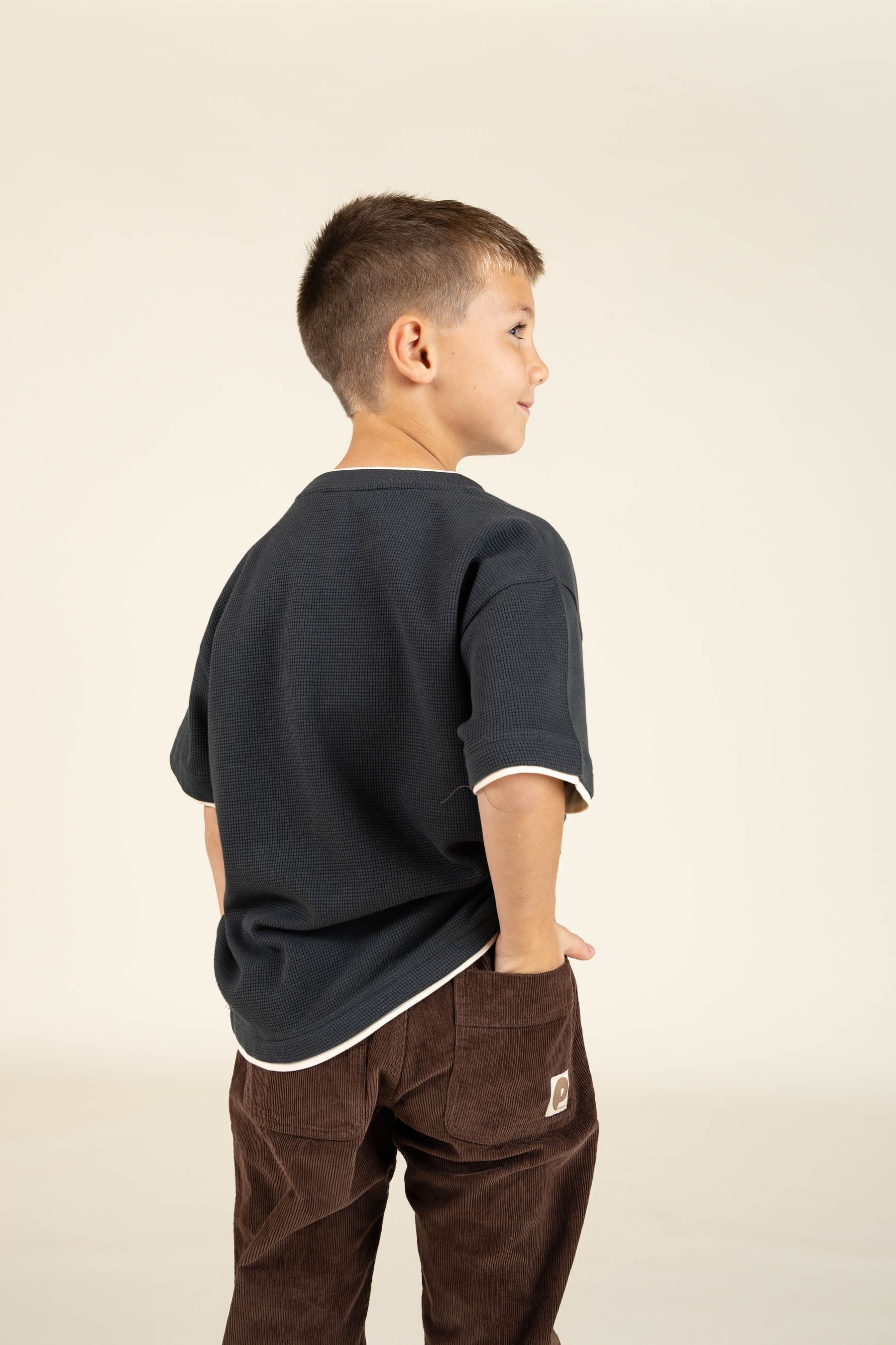 Texturiertes T-Shirt - Tween - Forest Green | 100714 Malthe