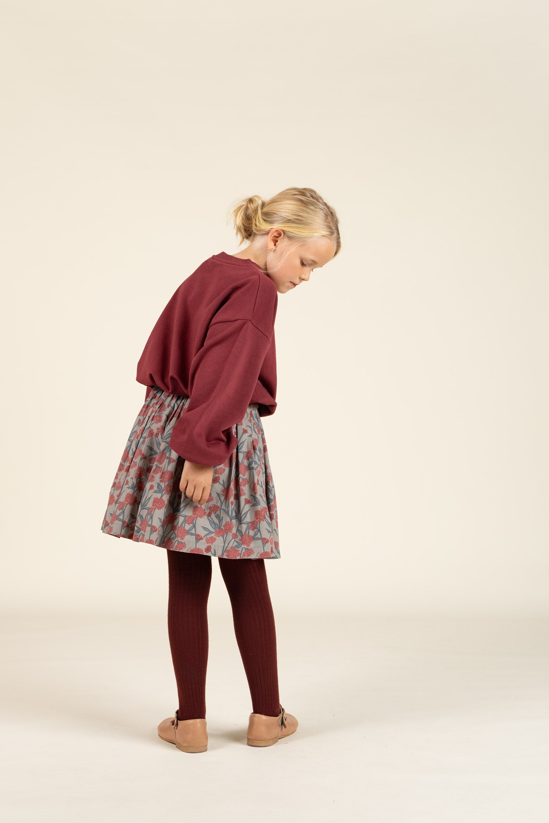 Ballon Sweatshirt - Tween - Burgundy | 100819 Joanna
