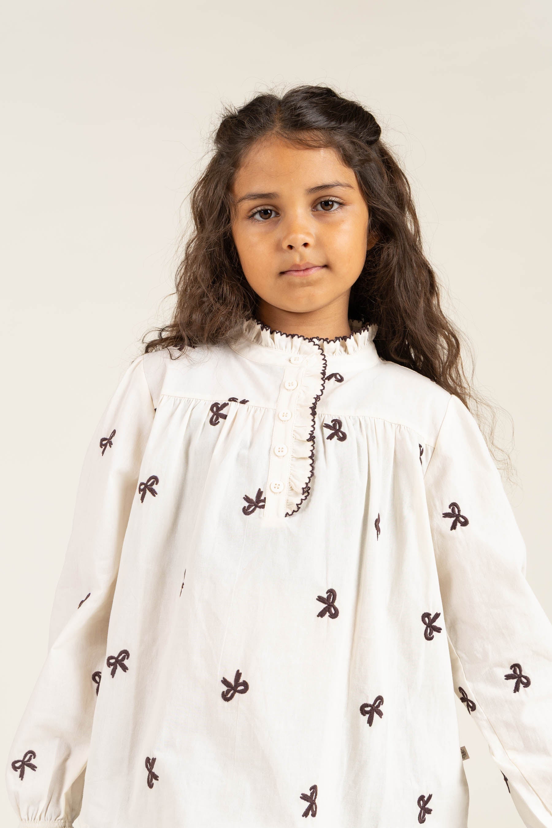 Popeline-Bluse mit Stickerei - Tween - Off White | 100674 Adison