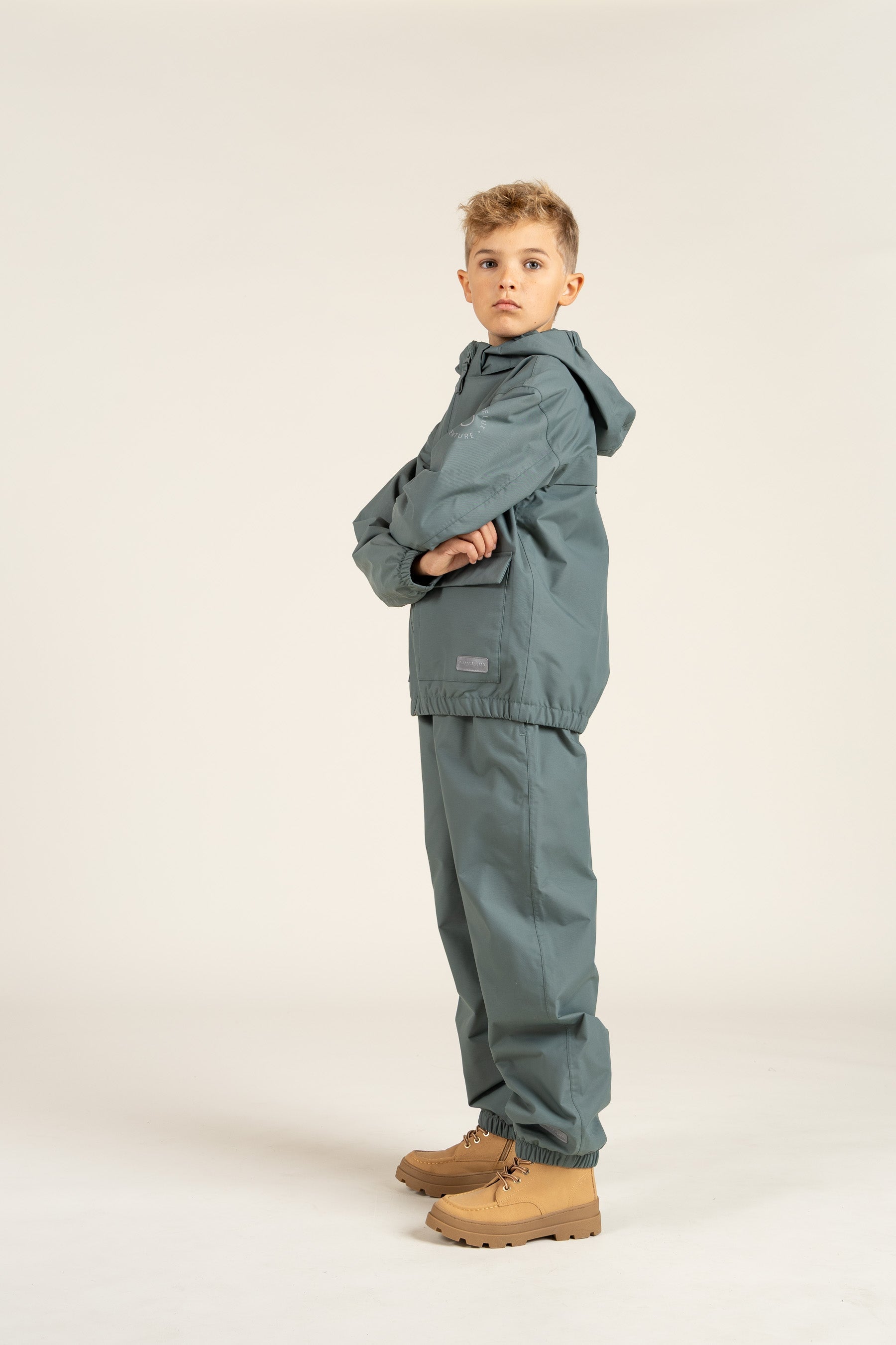 Shell Jacke mit Path-Tasche - Tween - Dusty Dark Green | 100502 Luke