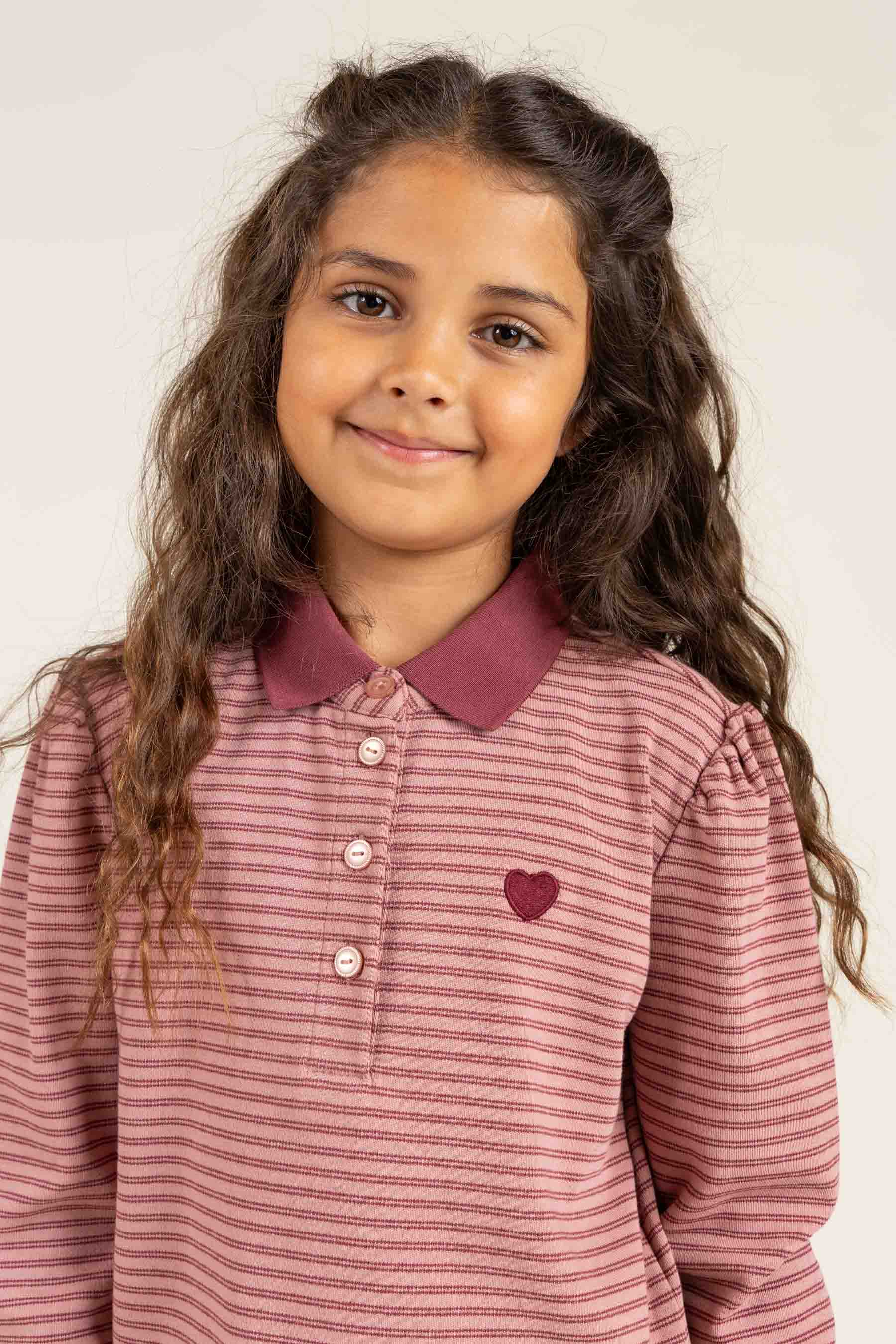 Gestreiftes Poloshirt - Tween - Rose Stripe | 100646 Elise