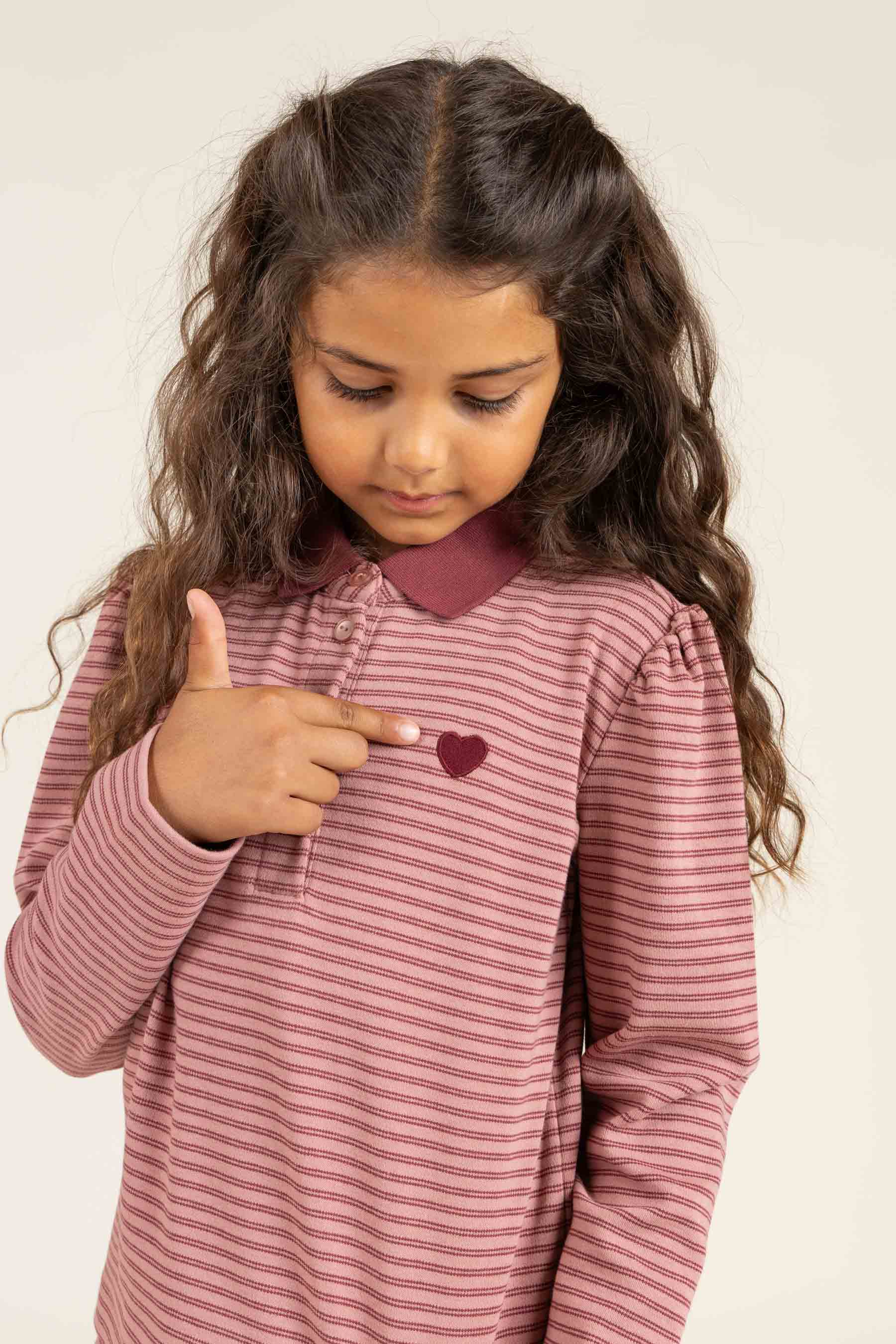 Gestreiftes Poloshirt - Tween - Rose Stripe | 100646 Elise