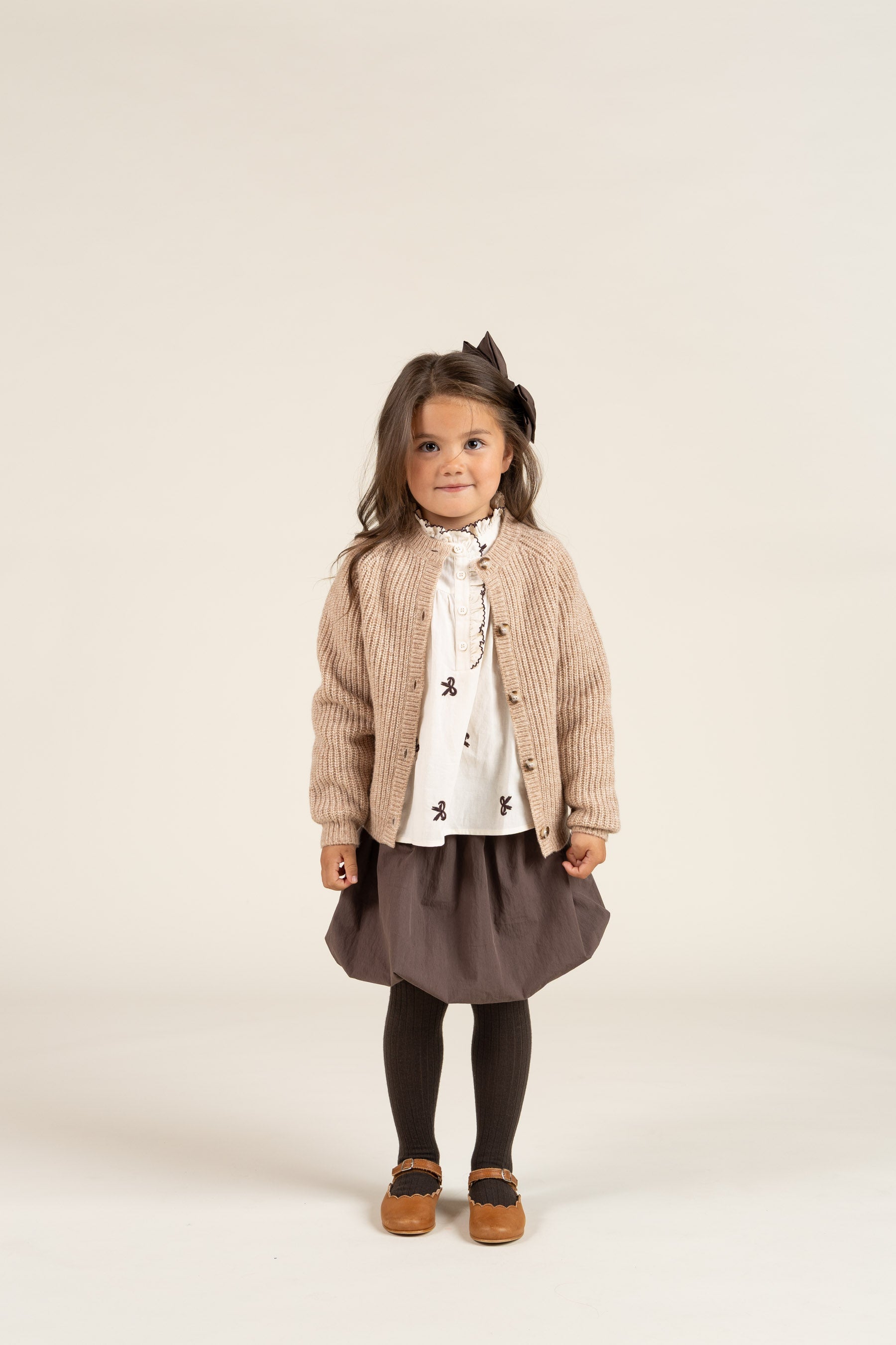 Popeline-Bluse mit Stickerei - Kids - Off White | 100673 Adison