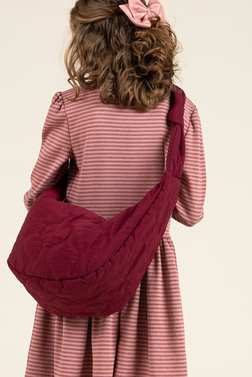 Gesteppte Gürteltasche - All - Burgundy | 100738 Bella