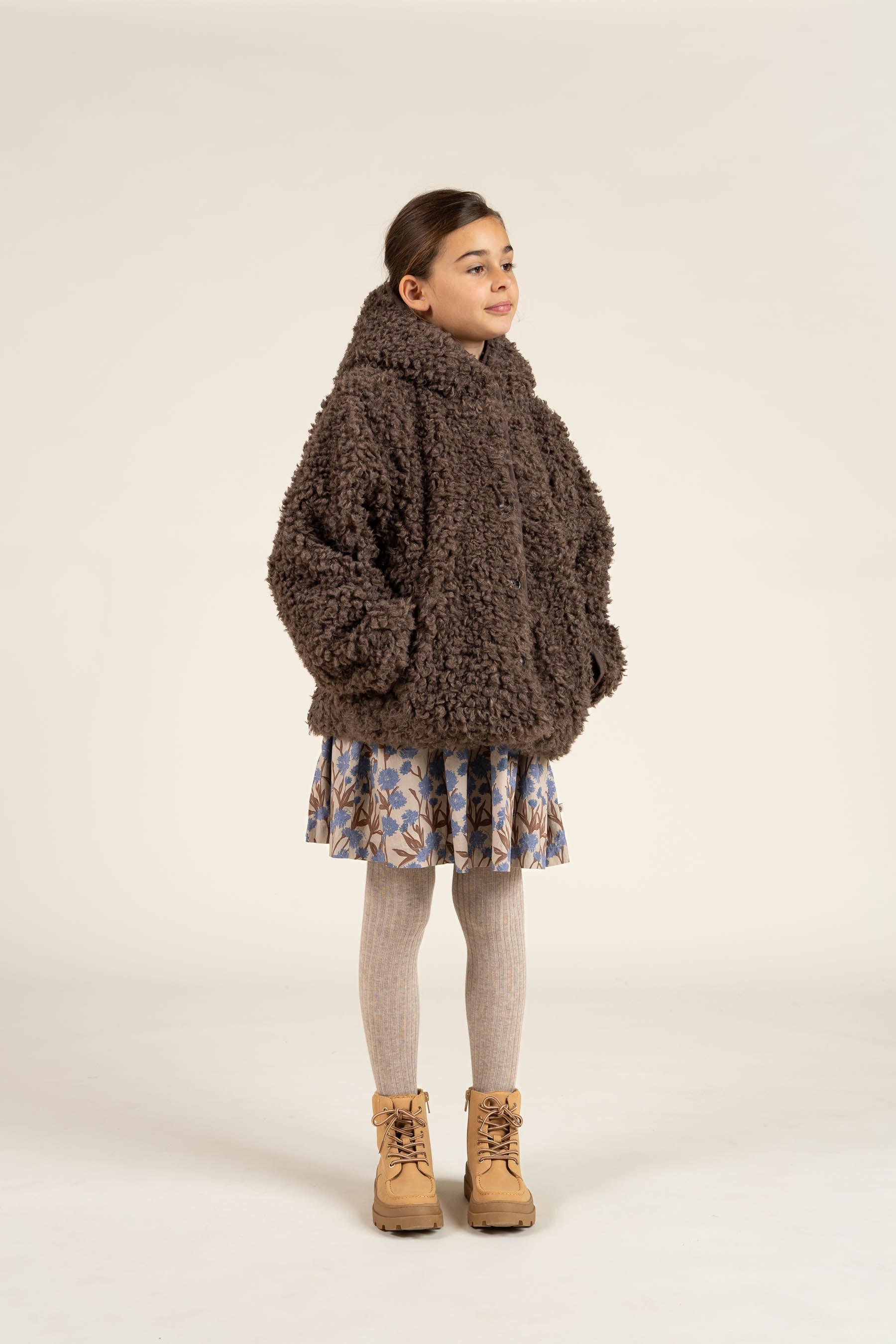 Teddy-Kapuzenjacke - Tween - Chocolate | 100549 Ellie