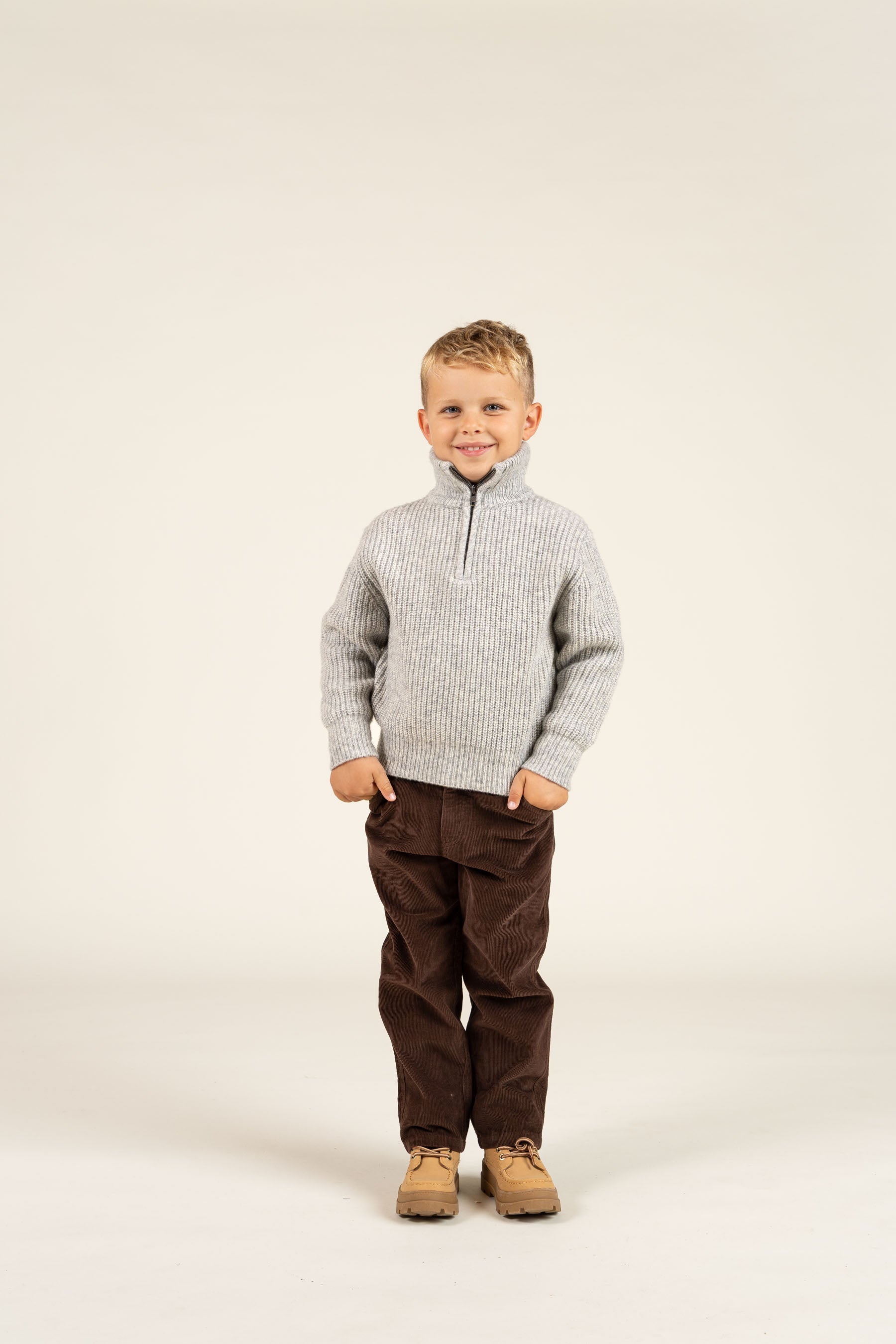 Cord Pull-On-Hose mit Kordelzug - Kids - Coffee | 100602 Jace