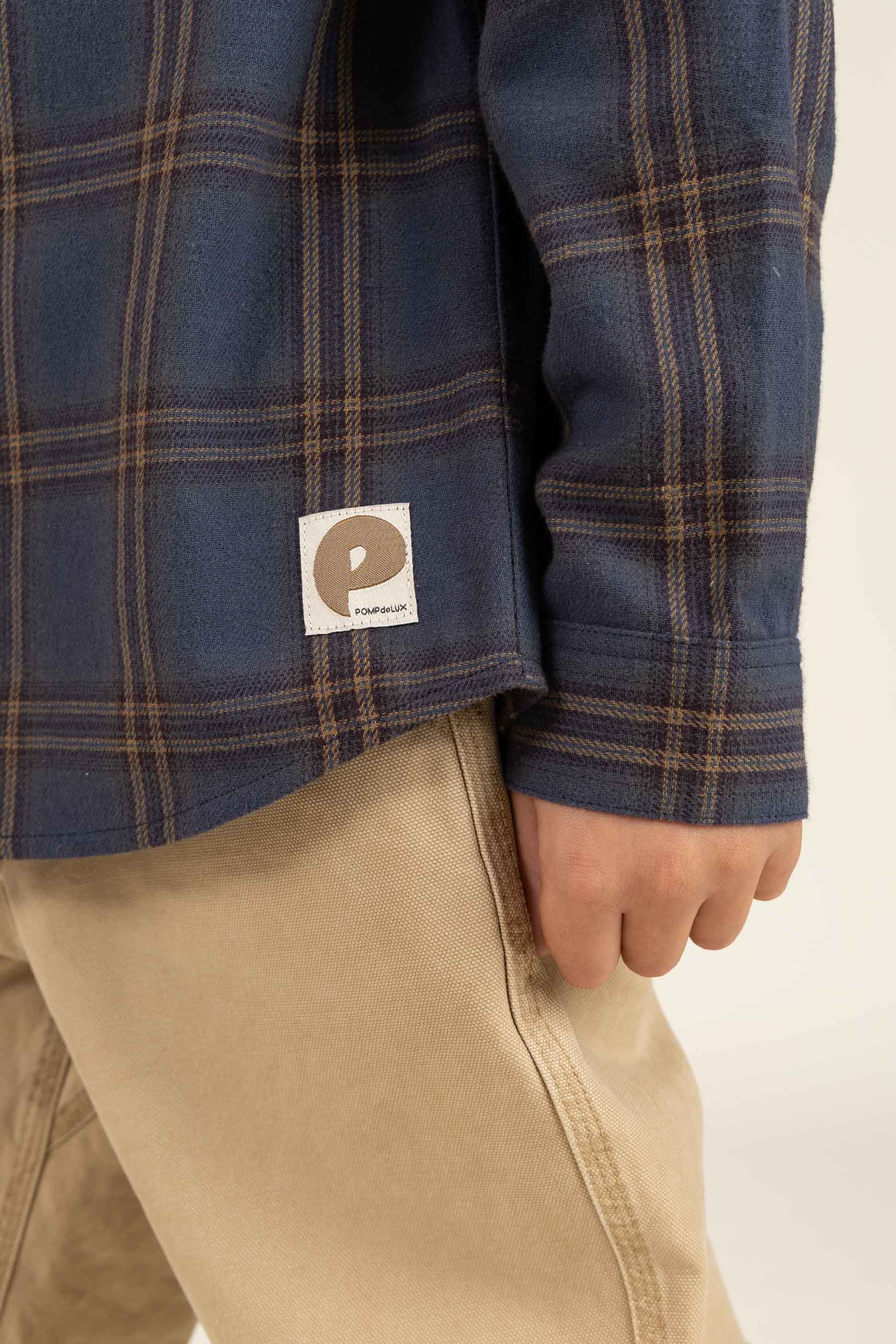 Kariertes Flanellhemd - Tween - Navy Check | 100528 Henry