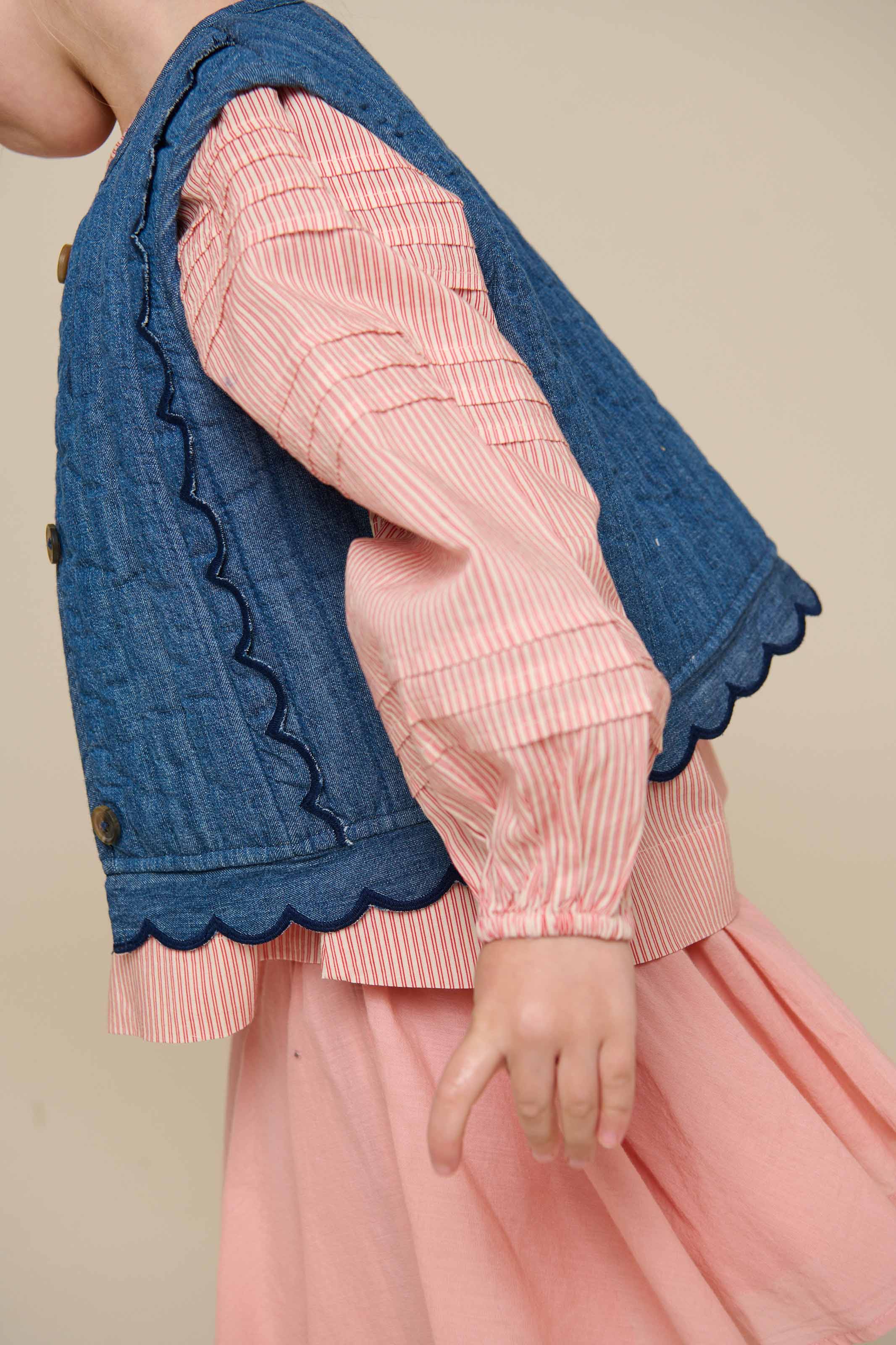 Gesteppte Denimweste - Kids - Blue Denim | 101052 Isabella