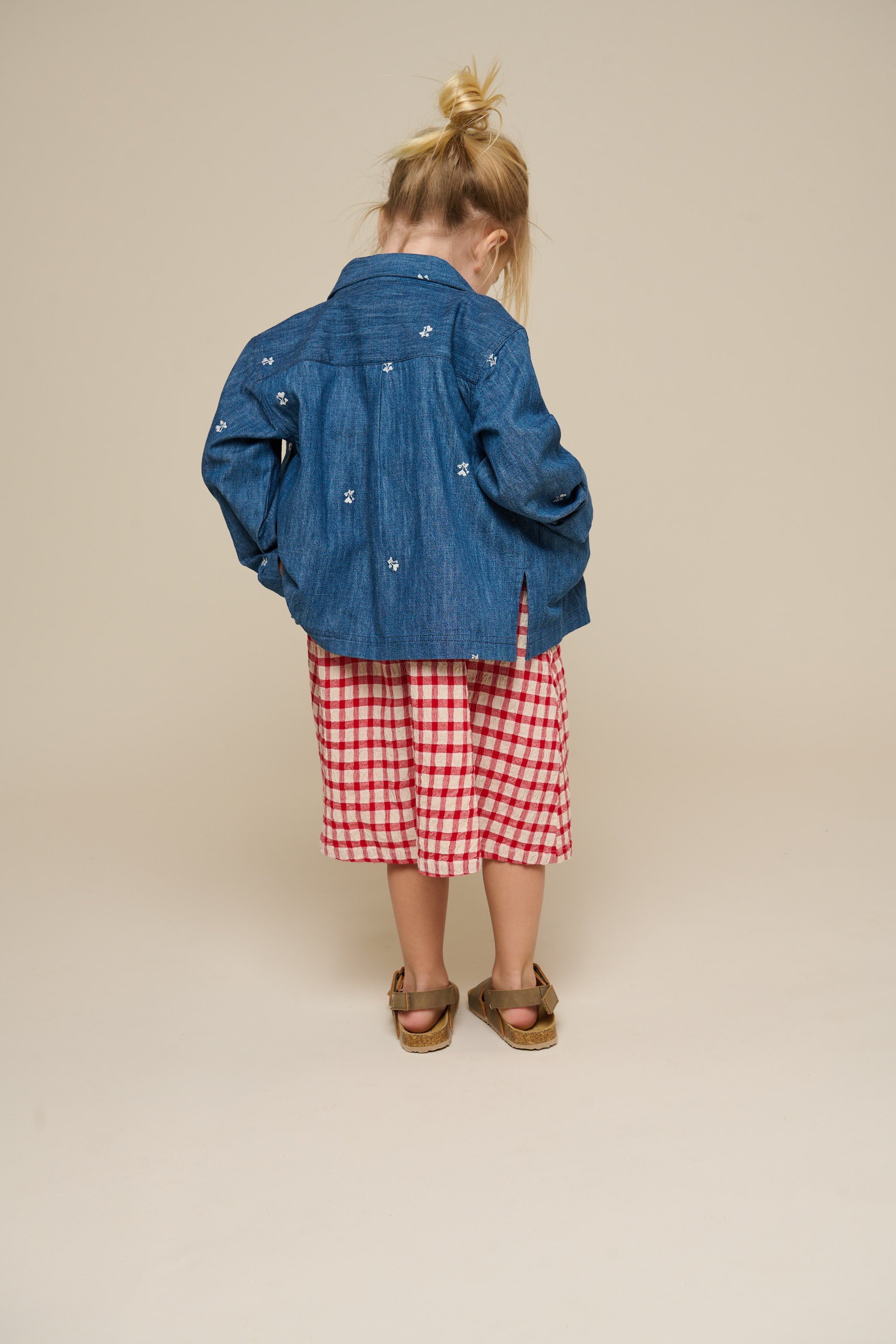 Kariertes Baumwollkleid - Kids - Cherry Red | 100904 Bonnie
