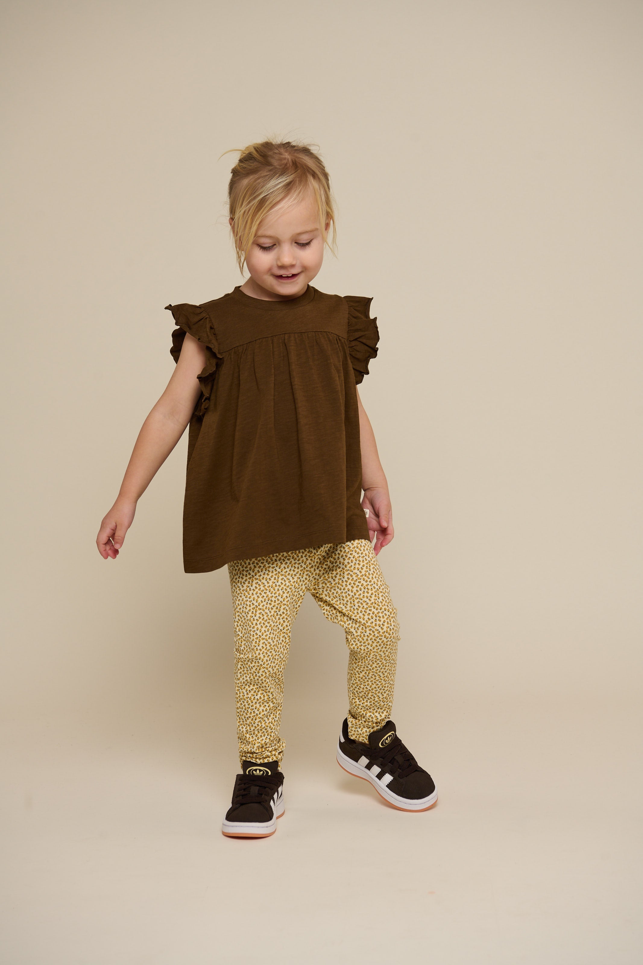 Jerseybluse - Kids - Dark Brown | 101332 Lucia