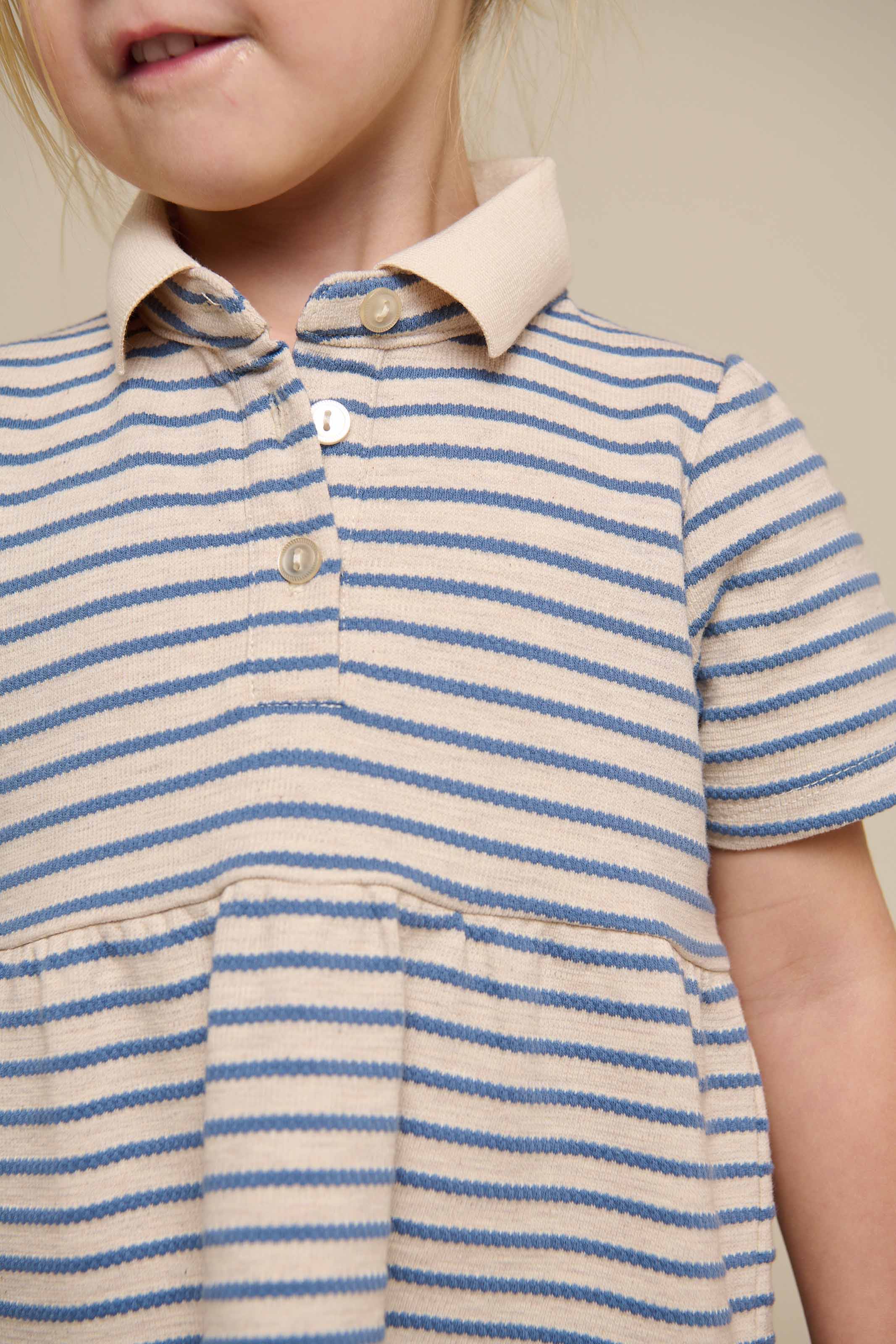 Gestreiftes Jersey-Kleid - Kids - Blue | 101012 Emmie