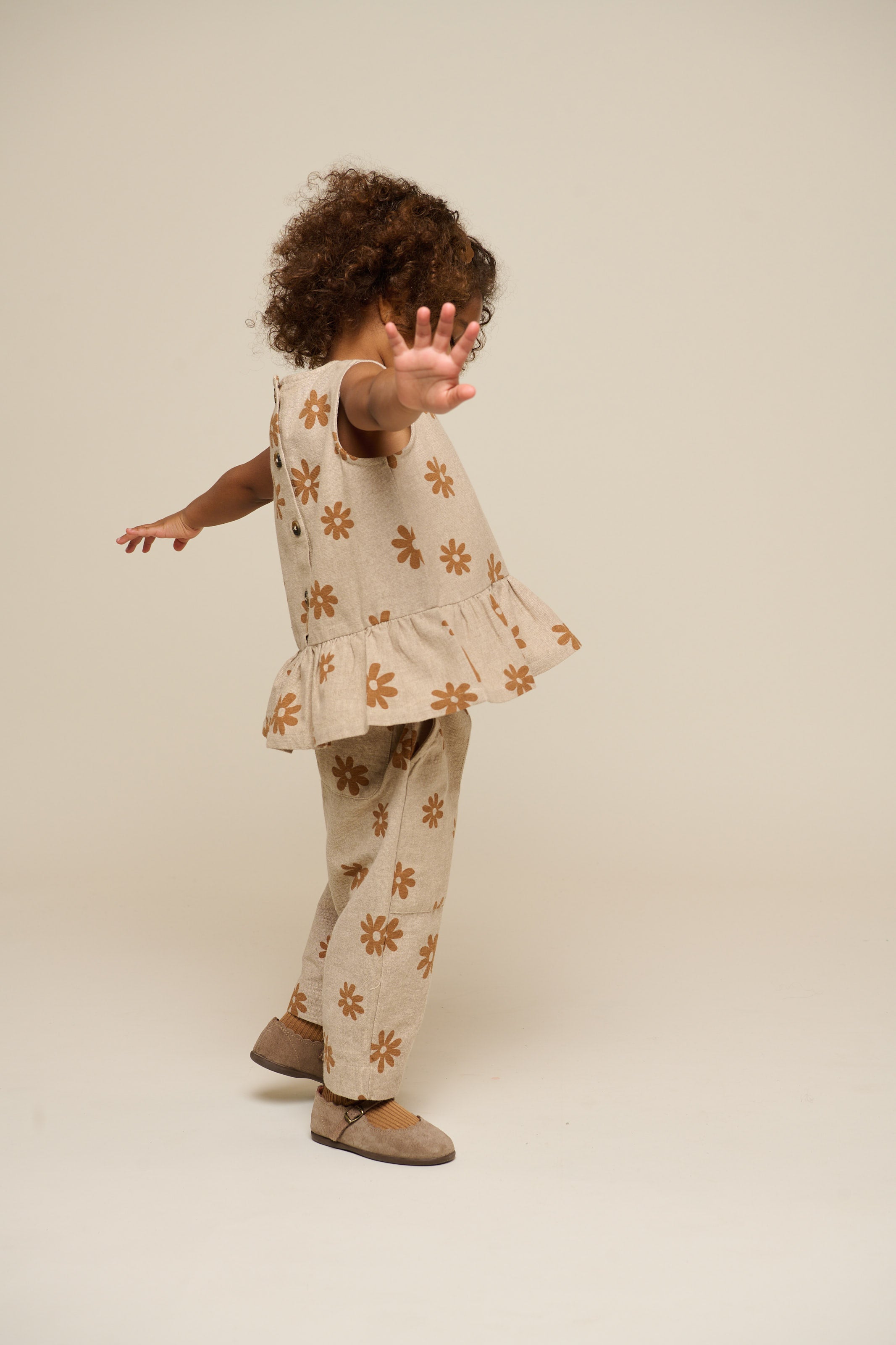 Bedrucktes Baumwolltop - Kids - Sand | 101205 Molly