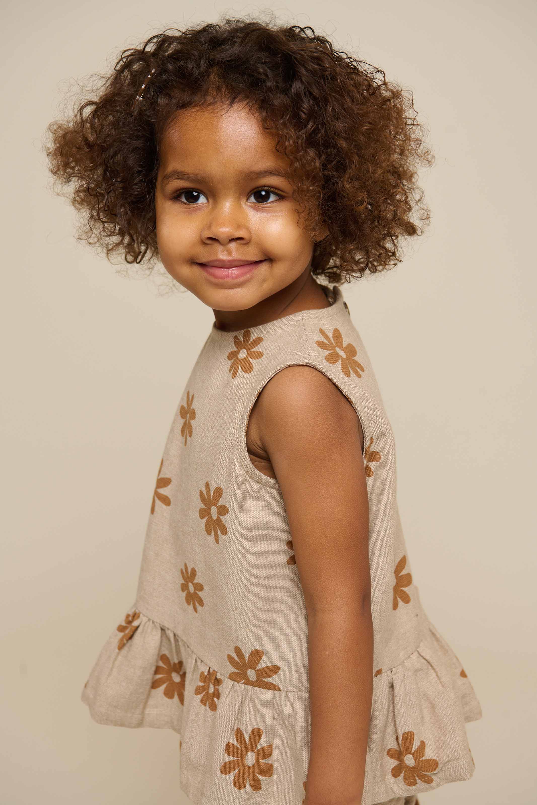 Bedrucktes Baumwolltop - Kids - Sand | 101205 Molly