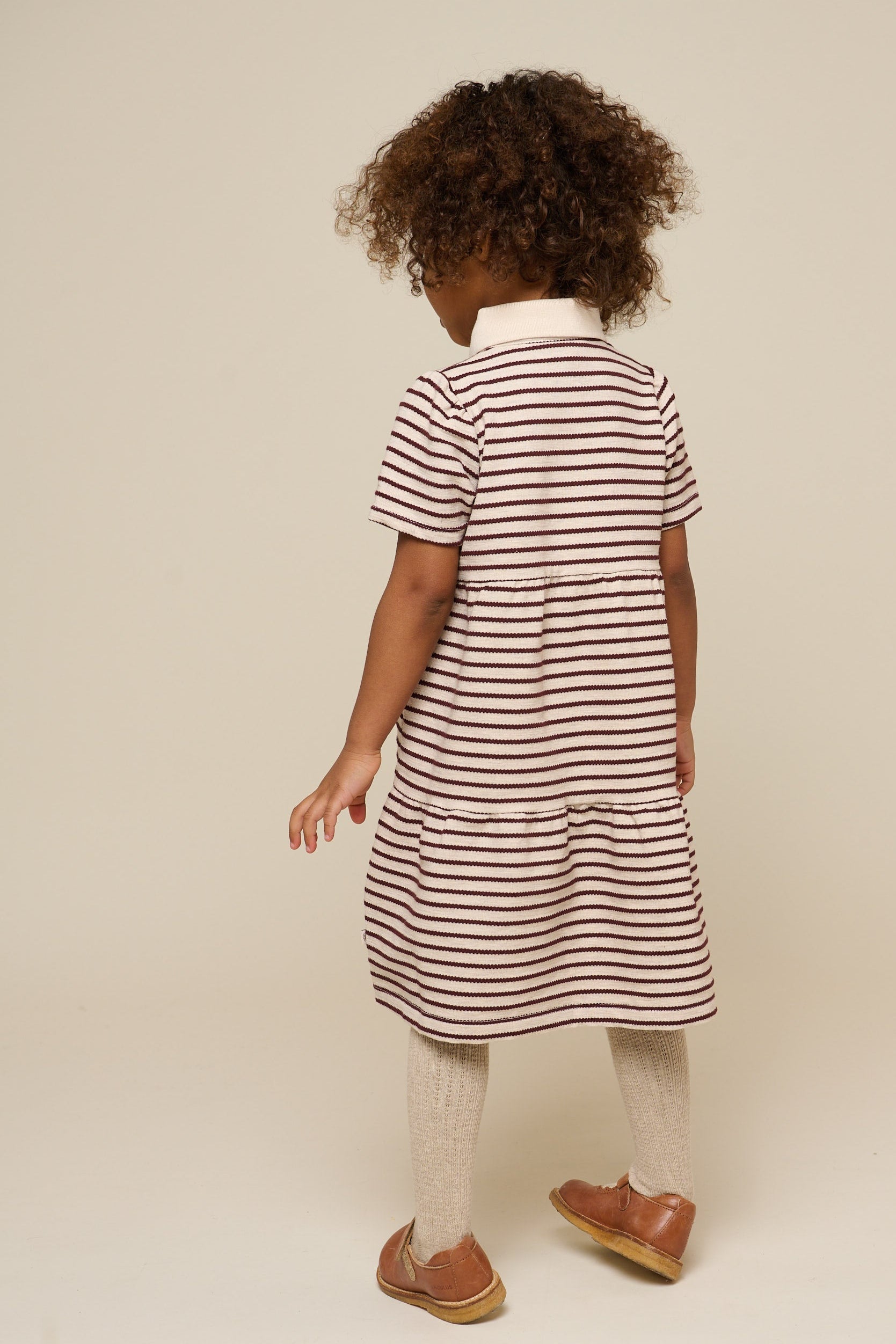 Gestreiftes Jersey-Kleid - Kids - Brown | 101010 Emmie