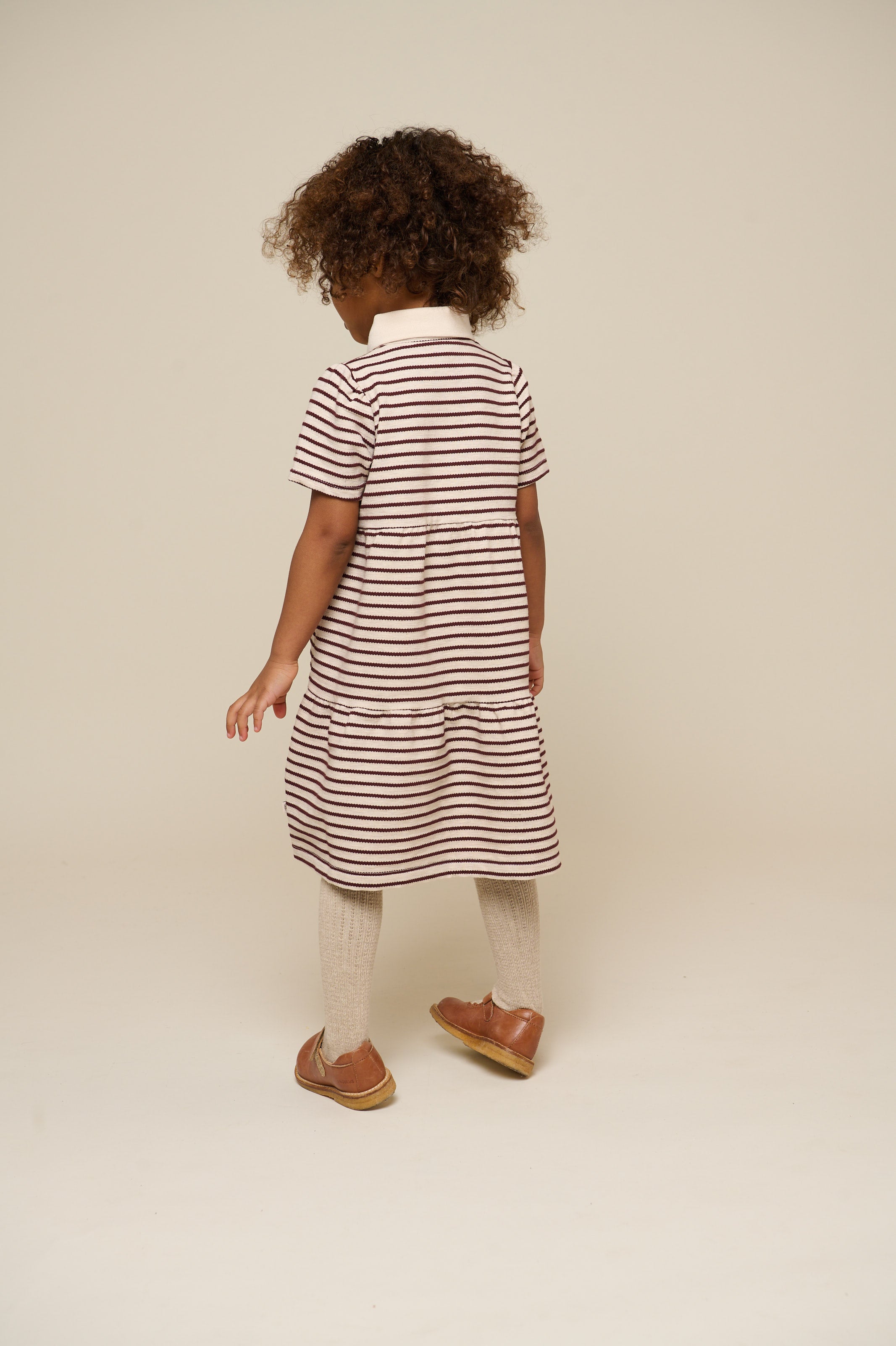 Gestreiftes Jersey-Kleid - Kids - Brown | 101010 Emmie