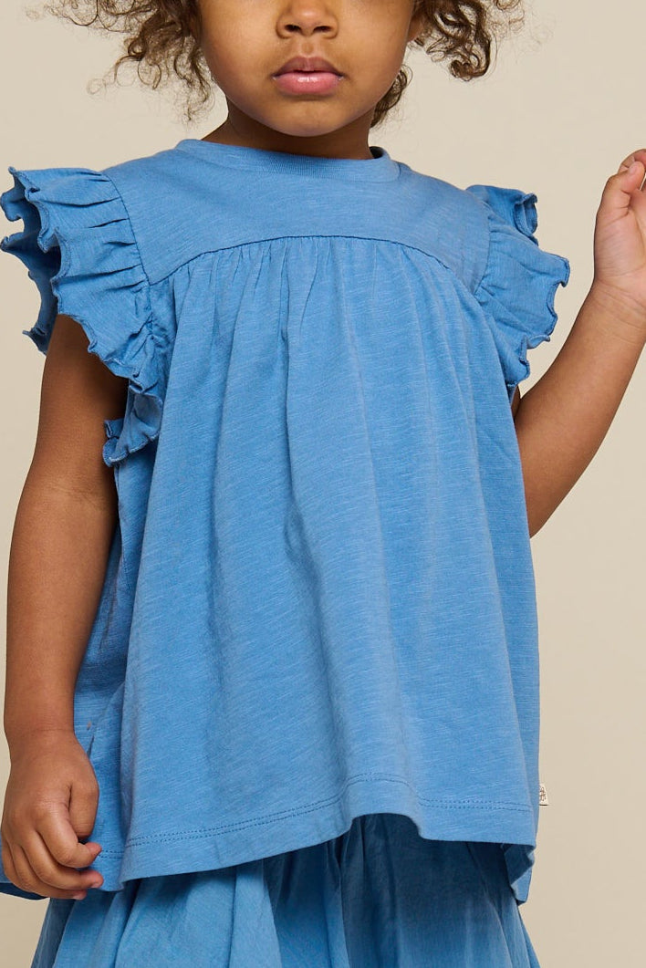 Jerseybluse - Kids - Blue | 101330 Lucia