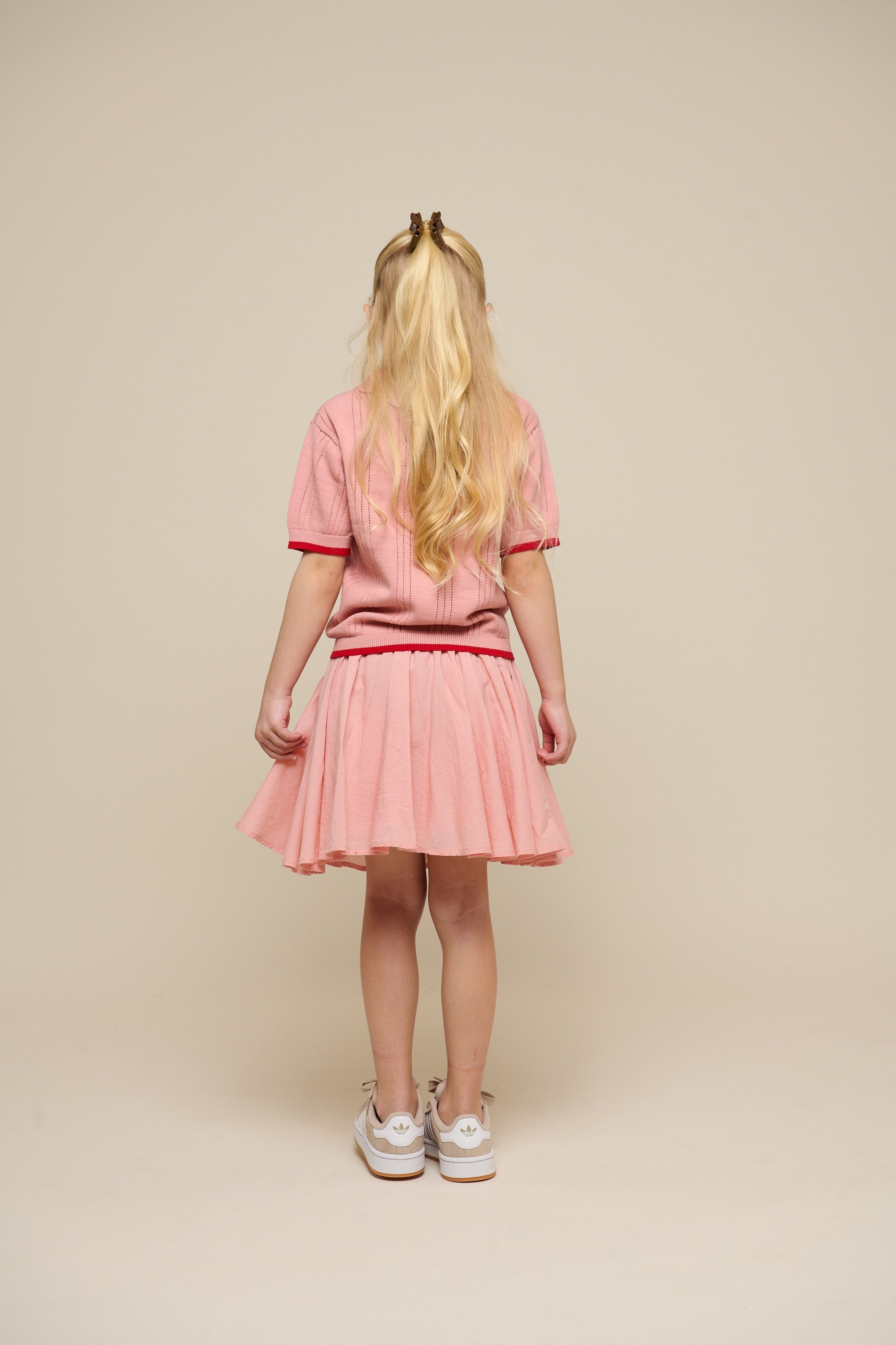Baumwollrock mit Zick Zack Rüsche - Tween - Rose Tan | 101068 Alma