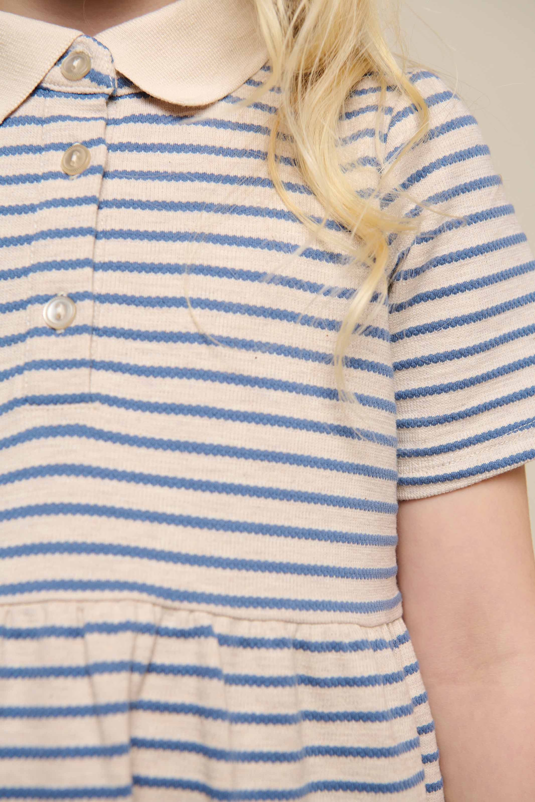 Gestreiftes Jersey-Kleid - Tween - Blue | 101013 Emmie