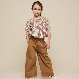Popelinehose mit Muschelkante - Tween - Coconut | 101079 Joy