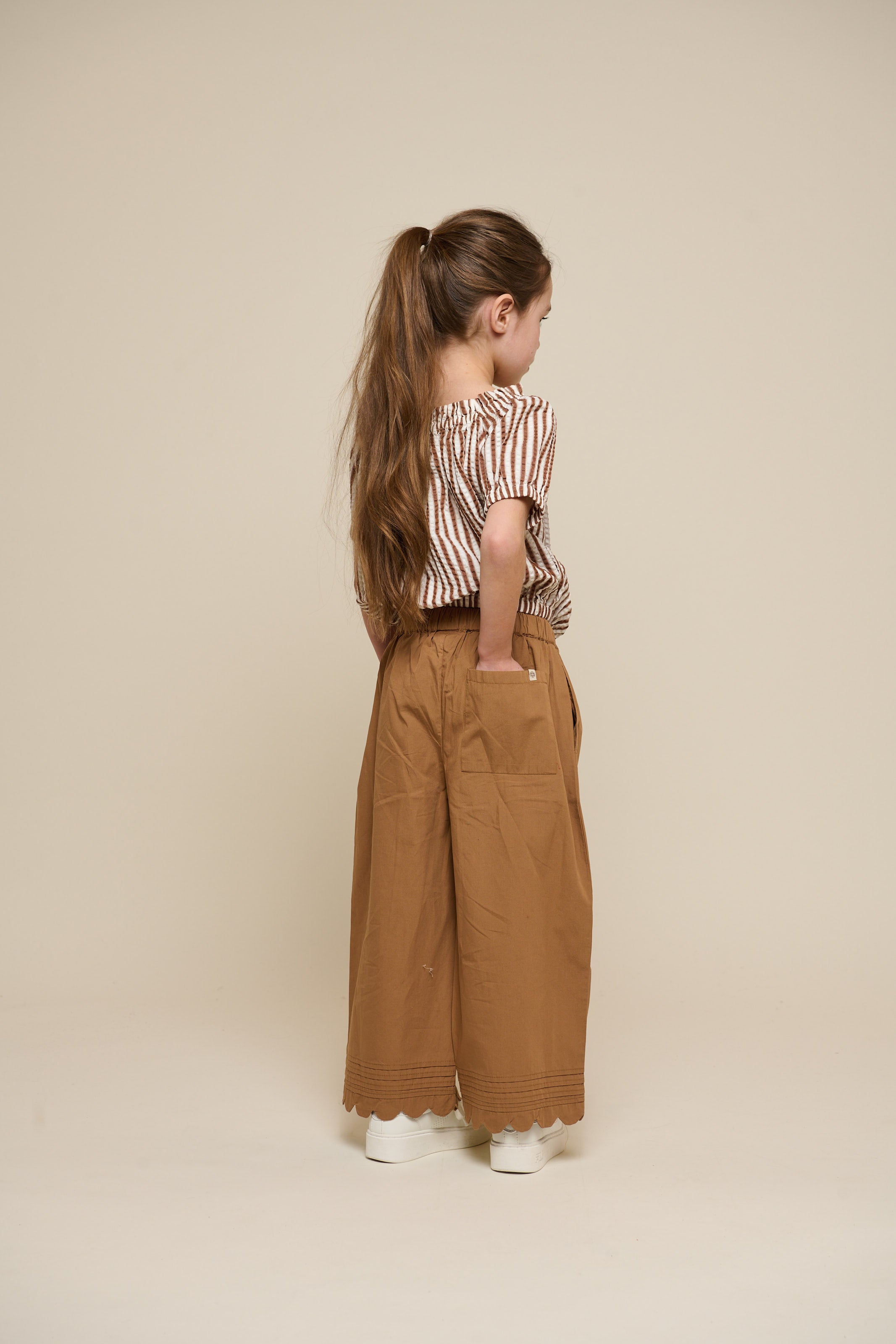 Popelinehose mit Muschelkante - Tween - Coconut | 101079 Joy