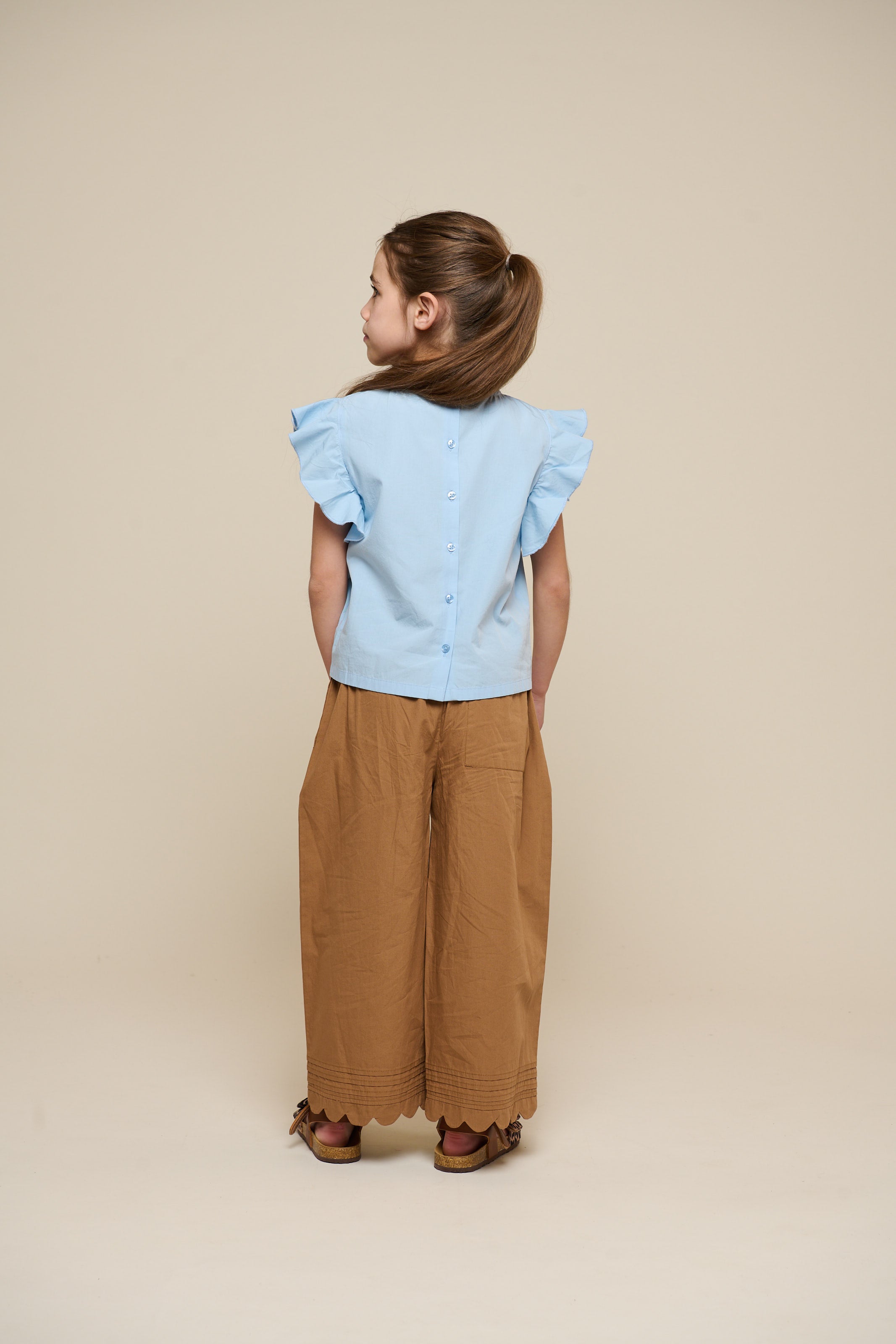 Popelinebluse mit Stickerei - Tween - Powder Blue | 101073 Barbara