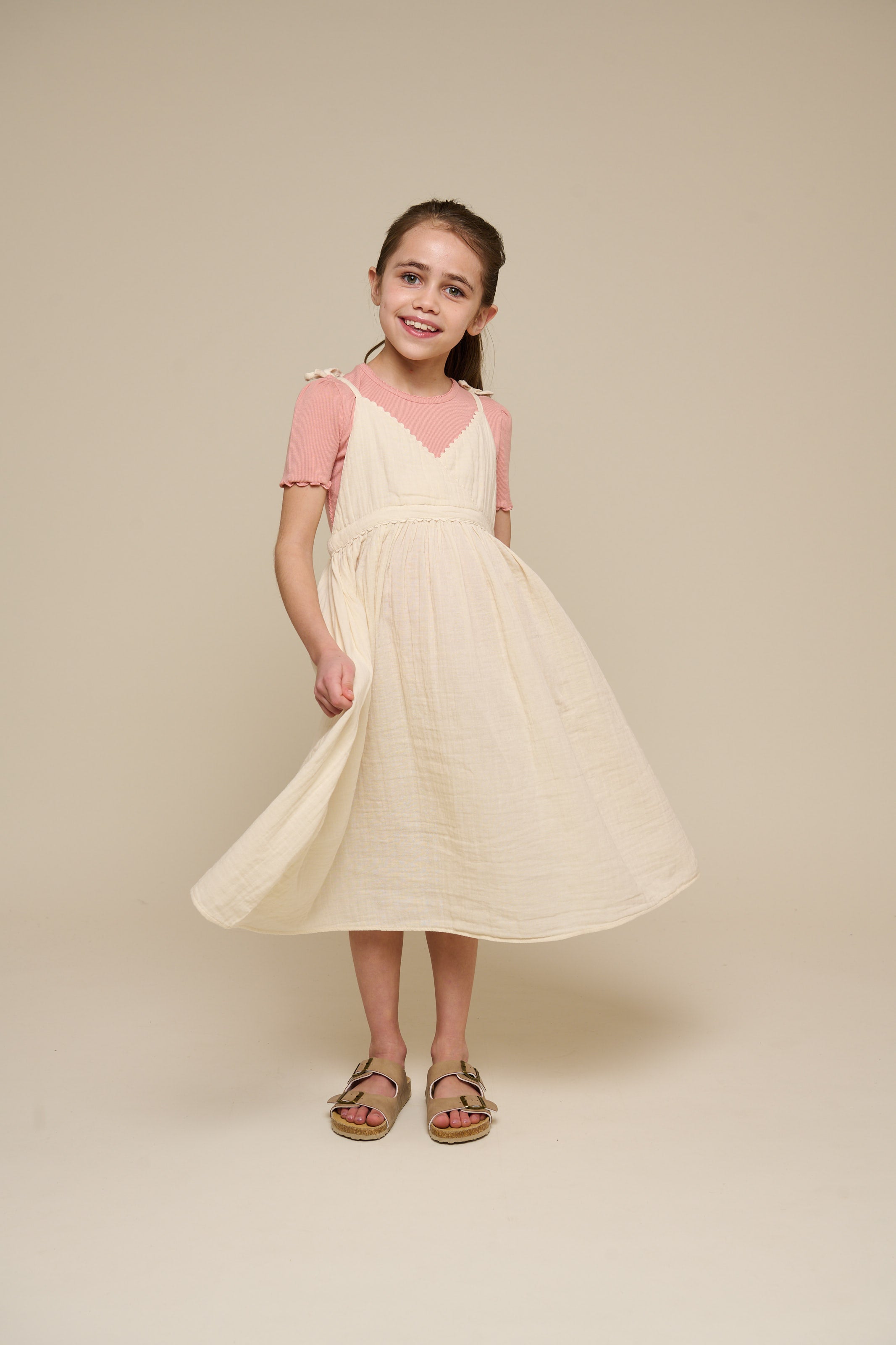 T-Shirt aus Modalripp - Tween - Rose Tan | 101299 Lottie