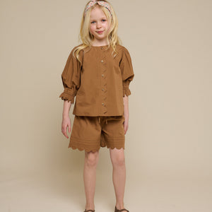 Popelineshorts mit Muschelkante - Tween - Coconut | 101075 Joy