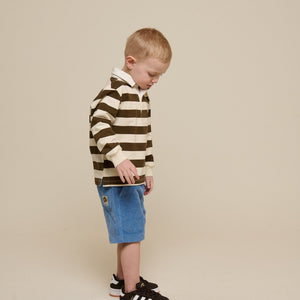 Pull-On Cord Shorts - Kids - Dusty Blue | 101100 Tobias