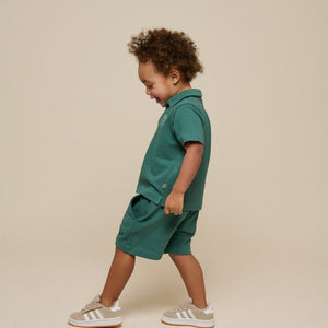 Strukturierte Jersey-Shorts - Kids - Tropical Green | 101219 Sonny