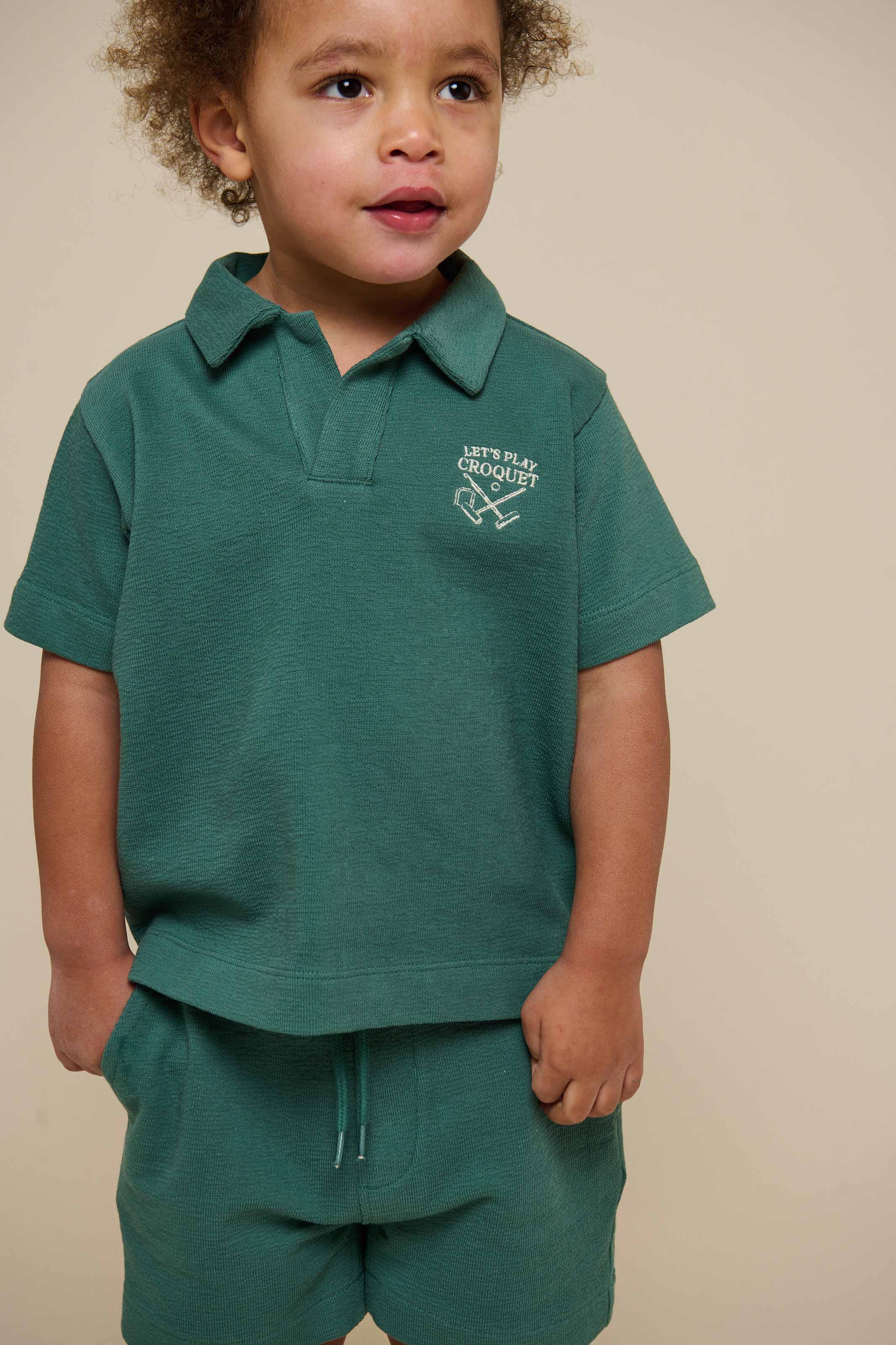 Strukturierte Jersey-Shorts - Kids - Tropical Green | 101219 Sonny