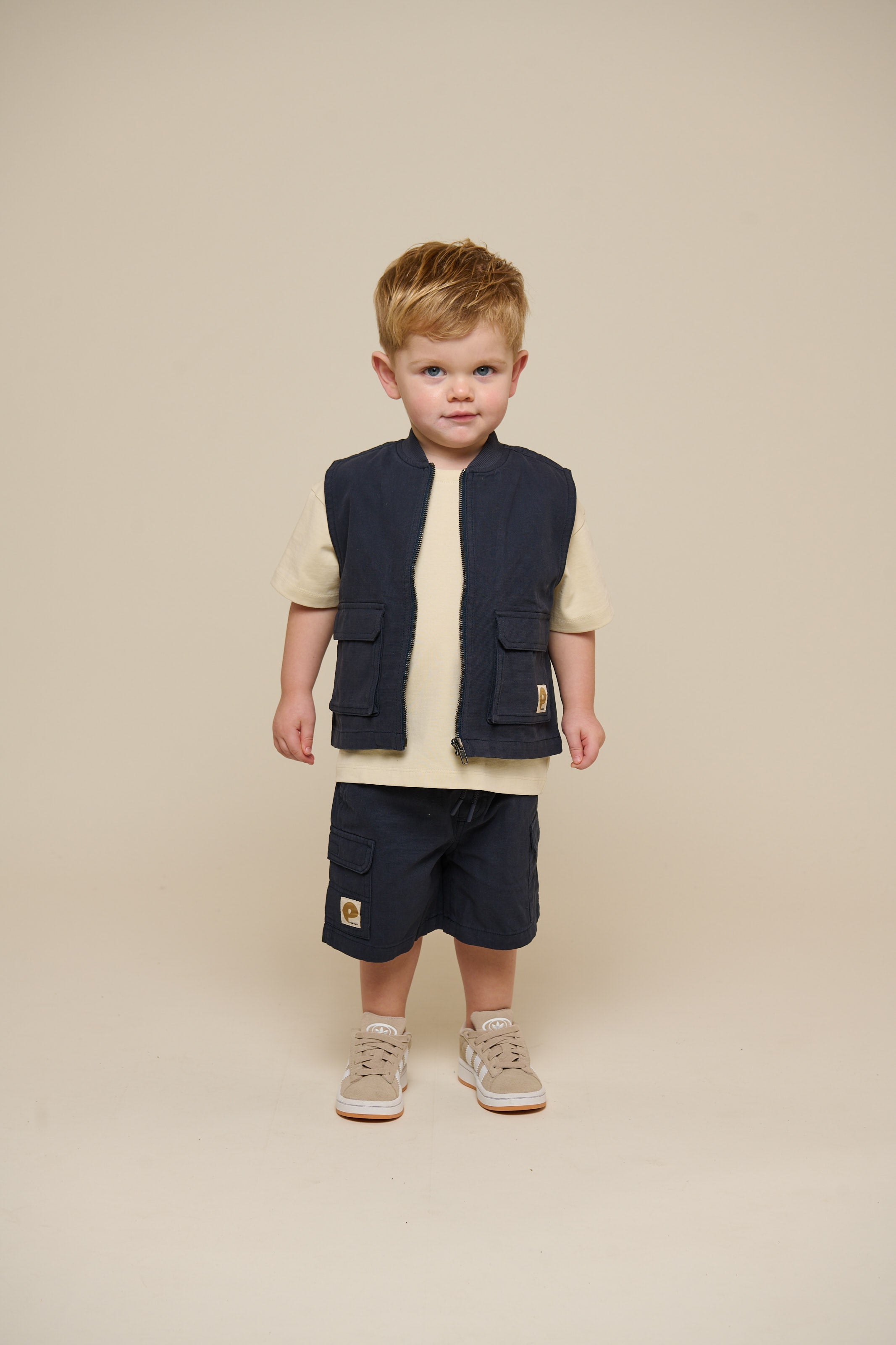 Canvas Cargo Weste - Kids - Navy | 101130 Isack