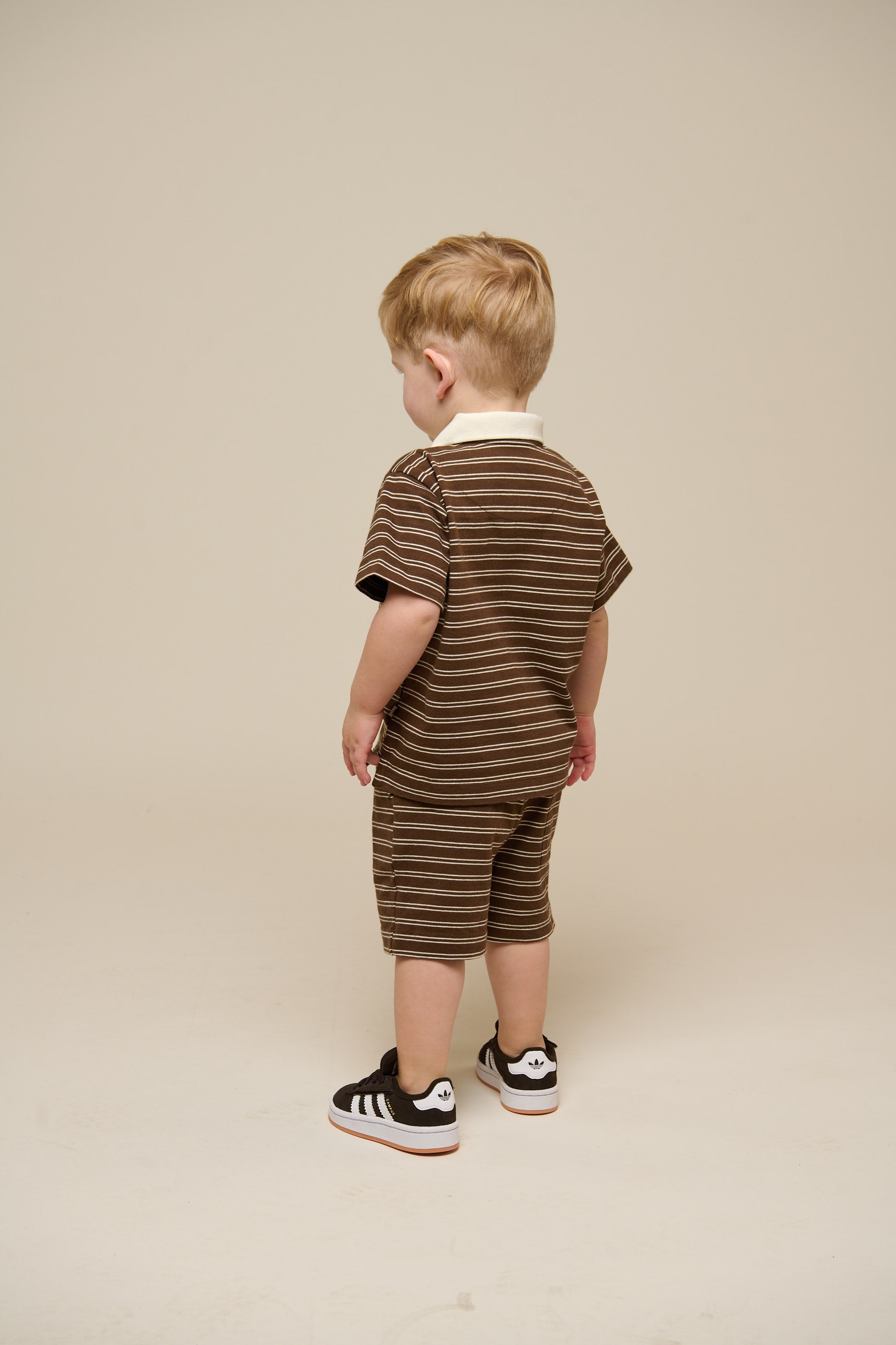 Gestreiftes Jersey-Poloshirt - Kids - Dark Brown | 101173 Otto