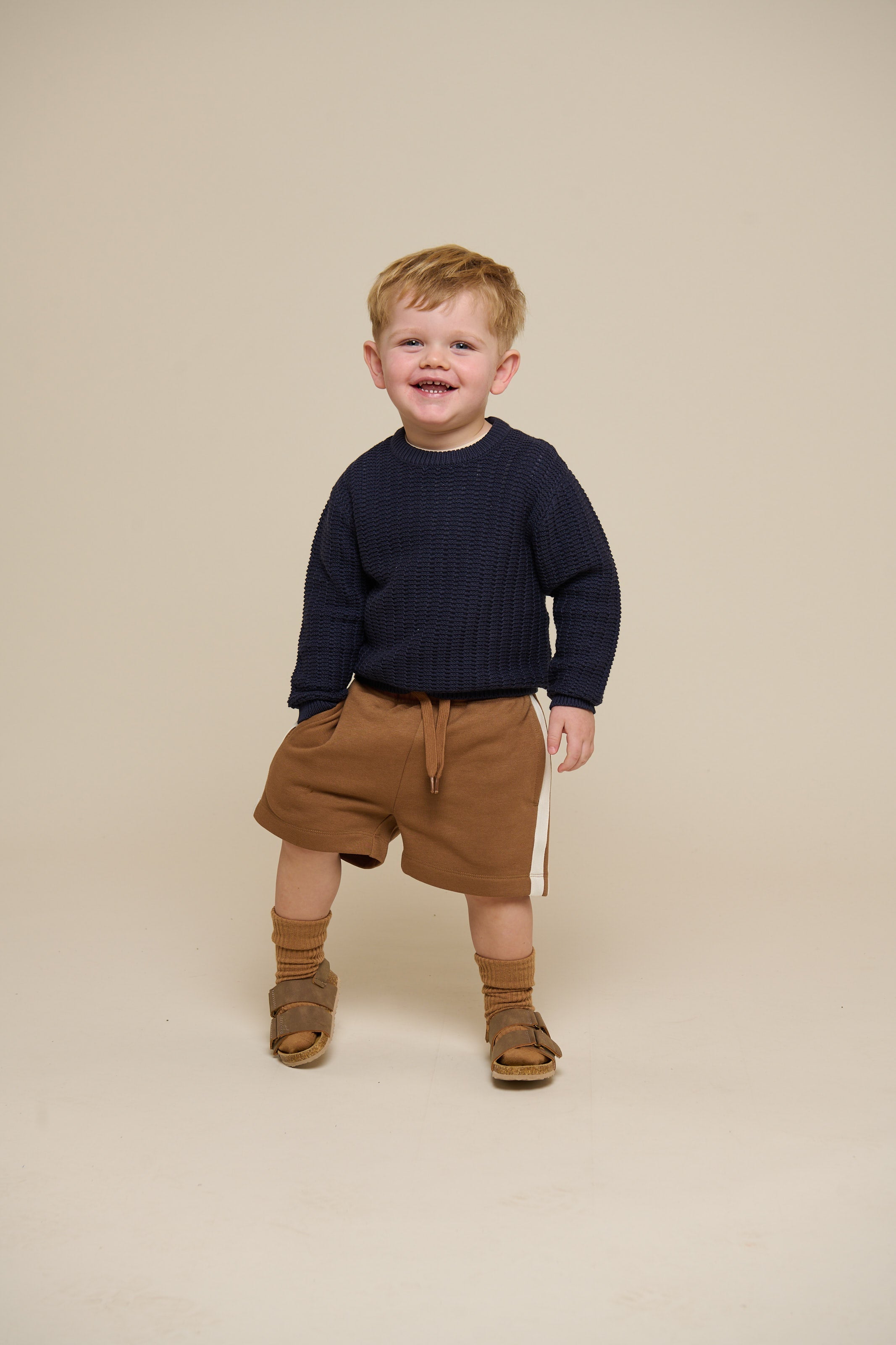 Sweatshorts mit Kontrast-Tape - Kids - Coconut | 101263 Carter