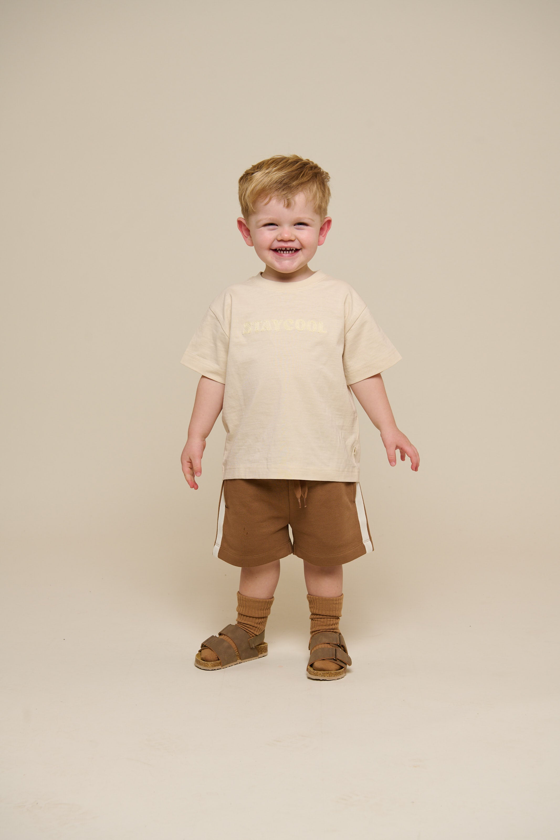 Slub-Jersey Stickerei T-Shirt - Kids - Off White | 101159 Villum