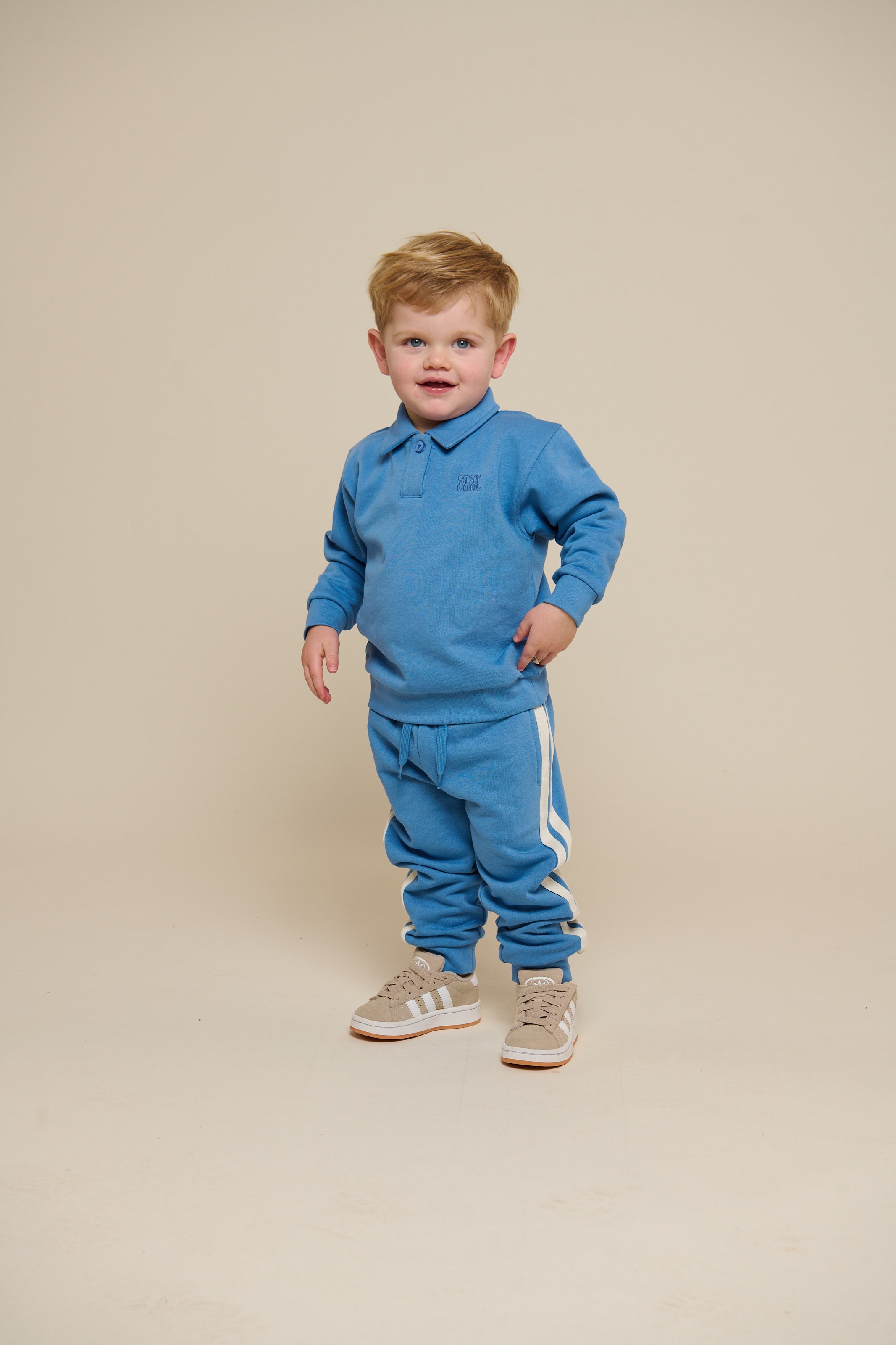 Sweatpants mit Tape - Kids - Dusty Blue | 101257 Carter