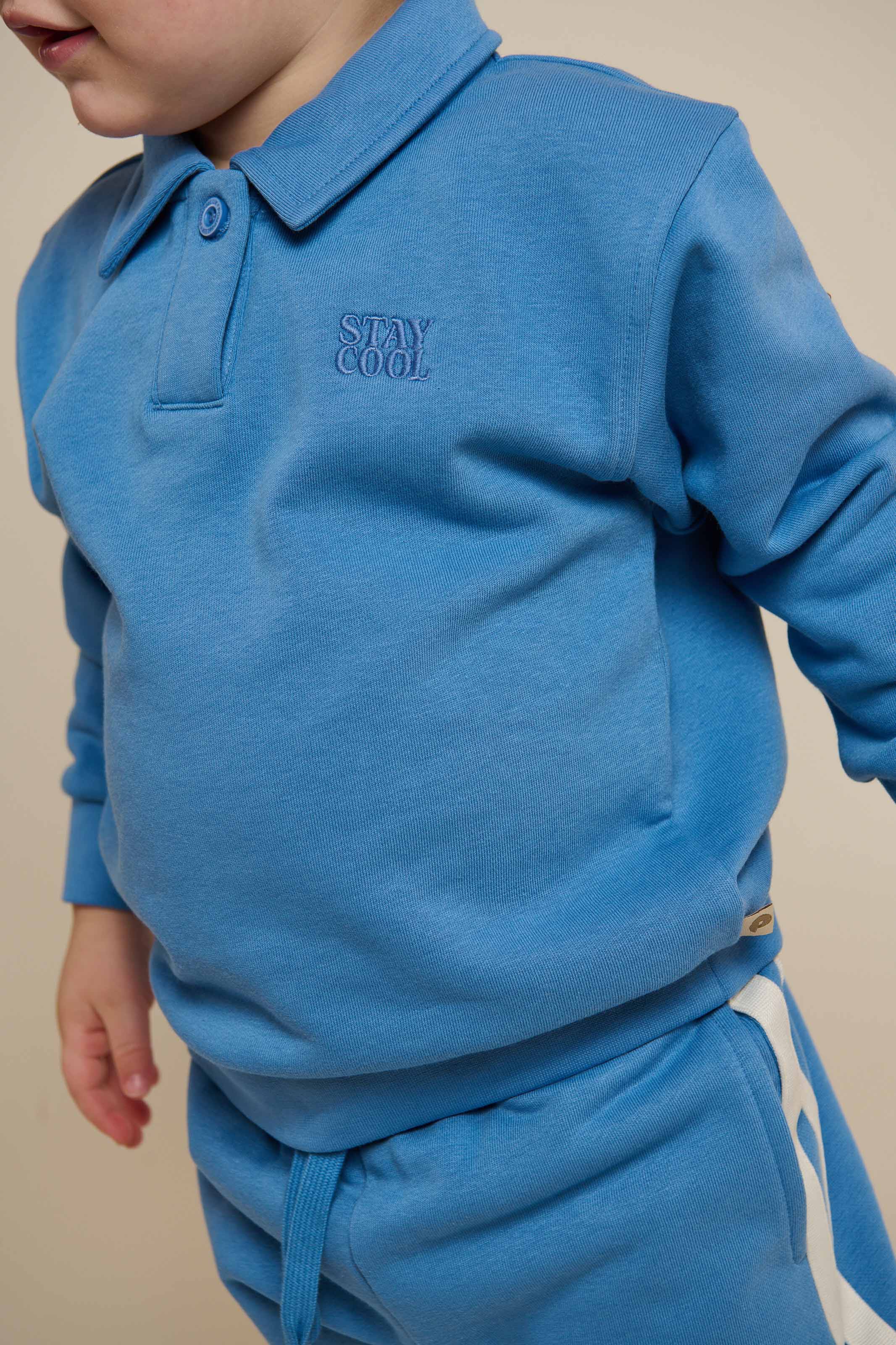 Polo-Sweatshirt - Kids - Dusty Blue | 101253 Carter