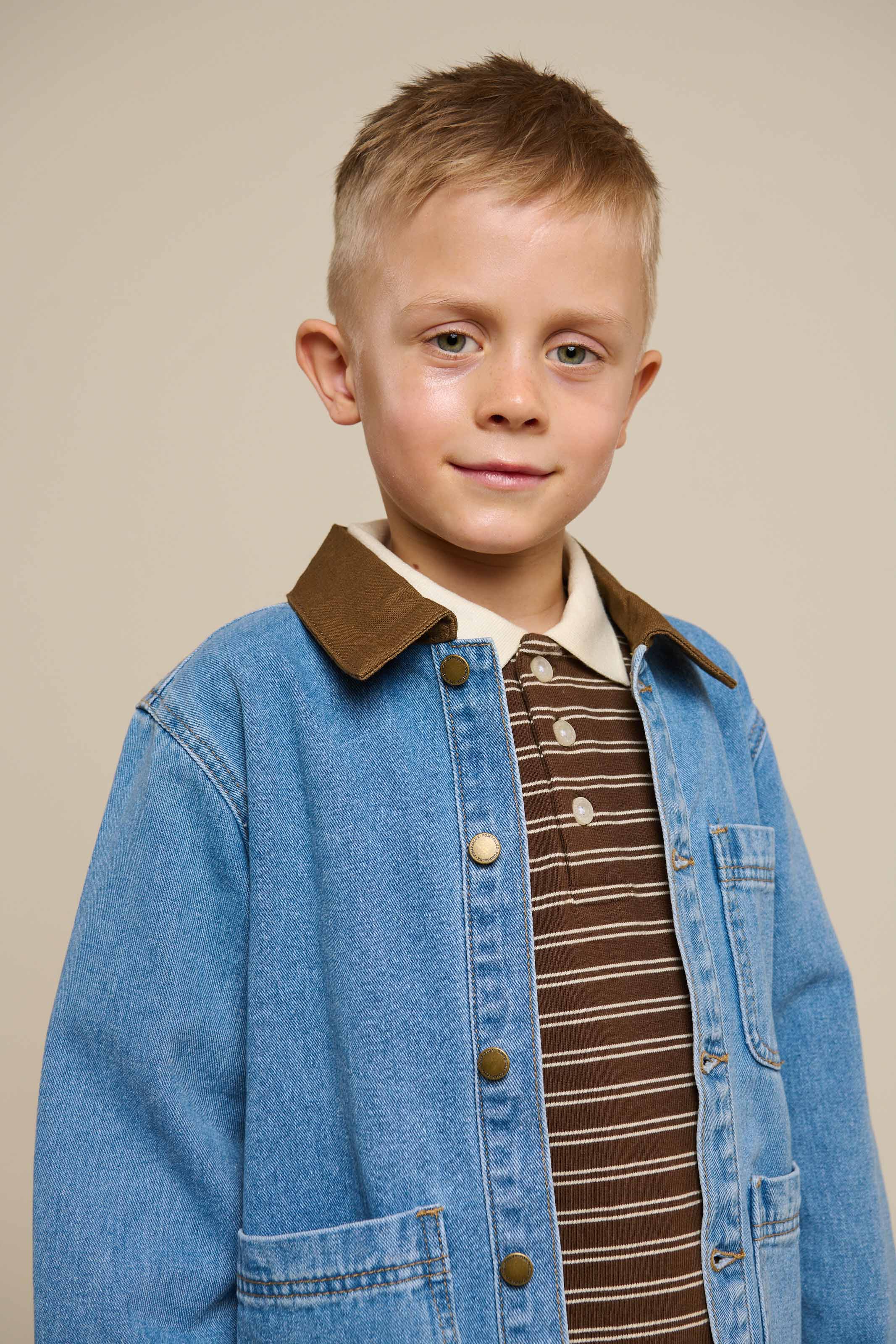 Gestreiftes Jersey-Poloshirt - Tween - Dark Brown | 101174 Otto