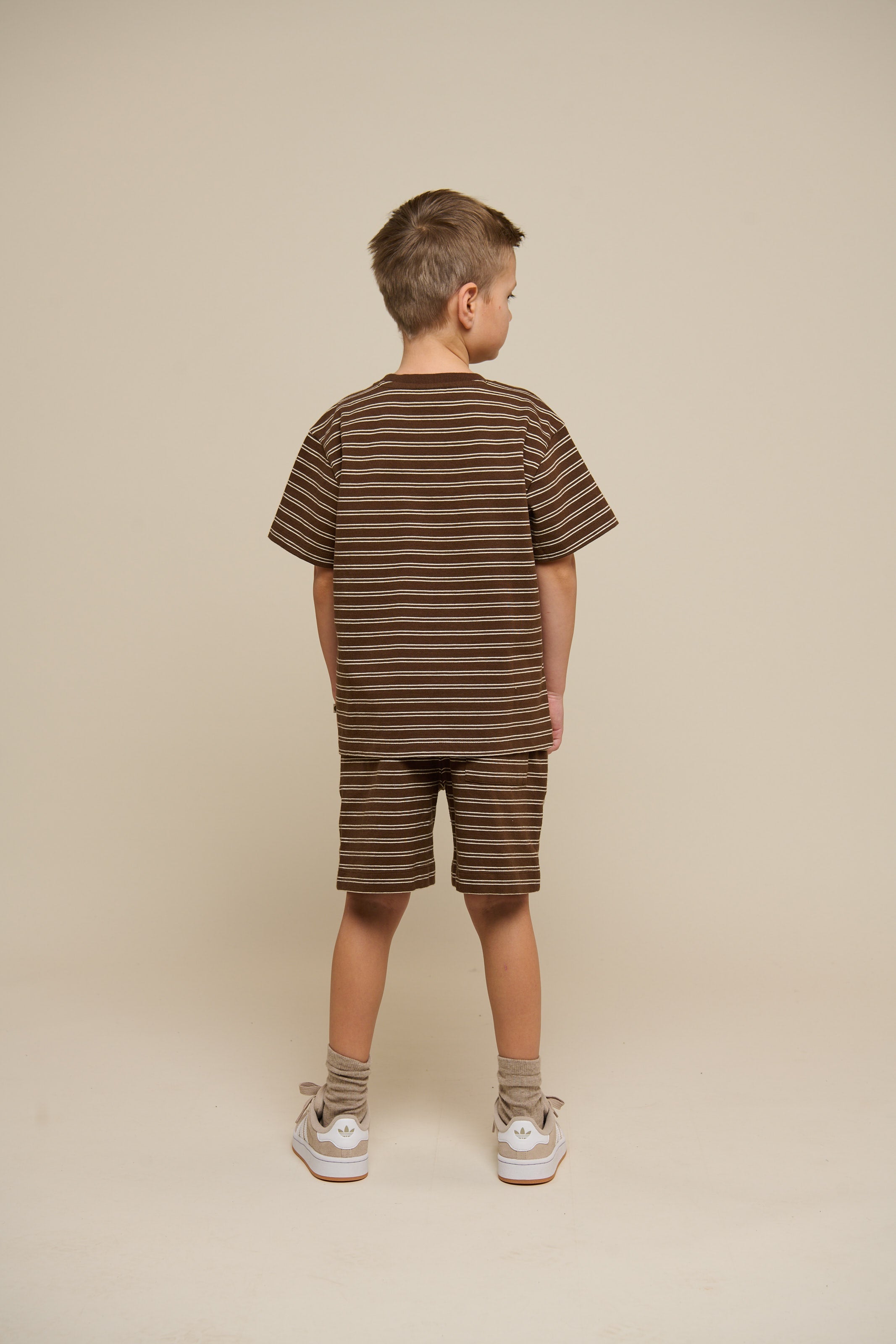 Gestreifte Jersey Shorts - Tween - Dark Brown | 101182 Otto