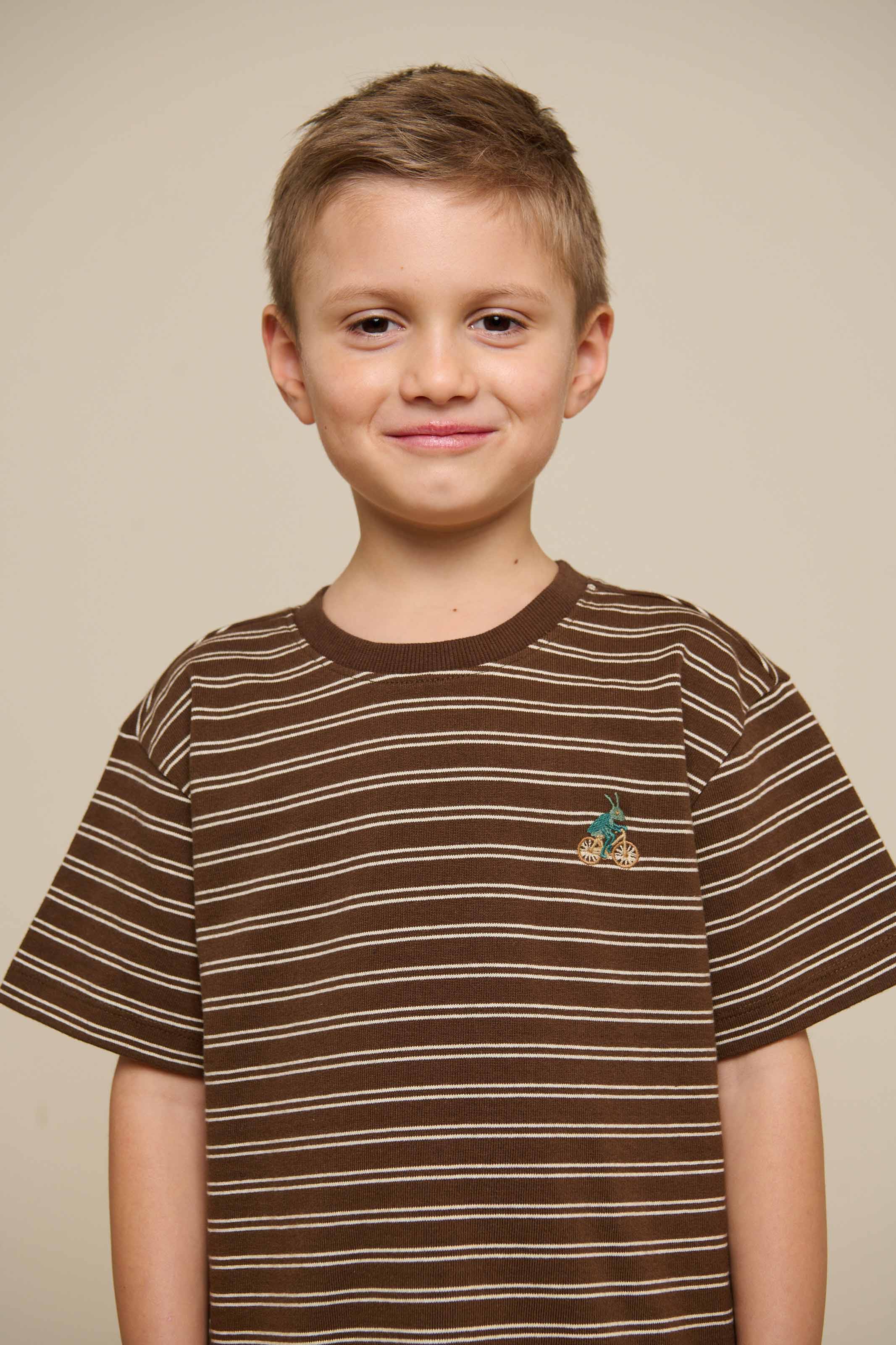 Gestreiftes T-Shirt - Tween - Dark Brown | 101178 Otto